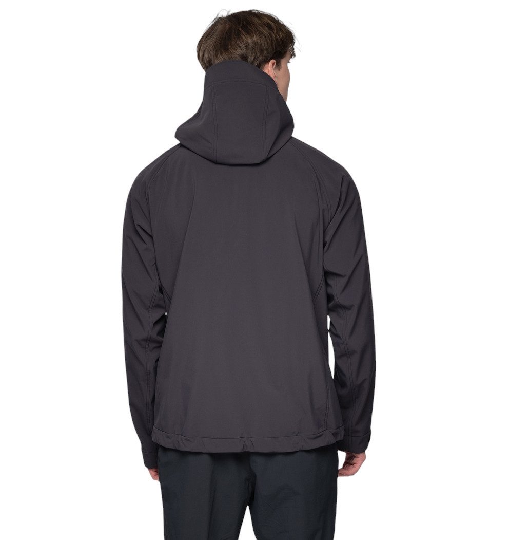 Bergans Softshelljacke Vaagaa Softshell Hood (Fleecefutter, 4-Wege-Stretch) schwarz Herren