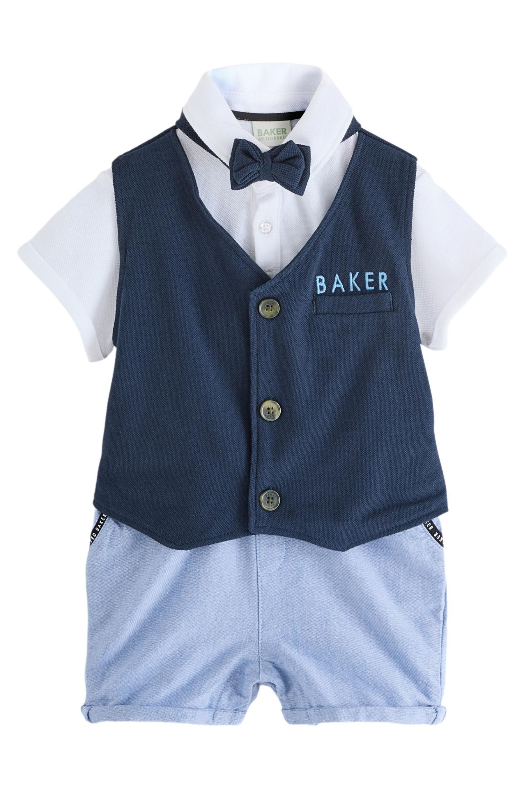 Strampler Baker by Ted Baker eleganter Strampler mit Fliege