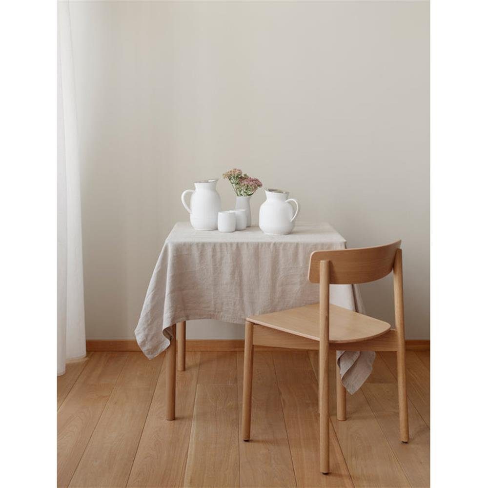 Stelton Isolierkanne Amphora - Soft White, 1 l, mattes Weiß, schmal, Lehmkrug-Design
