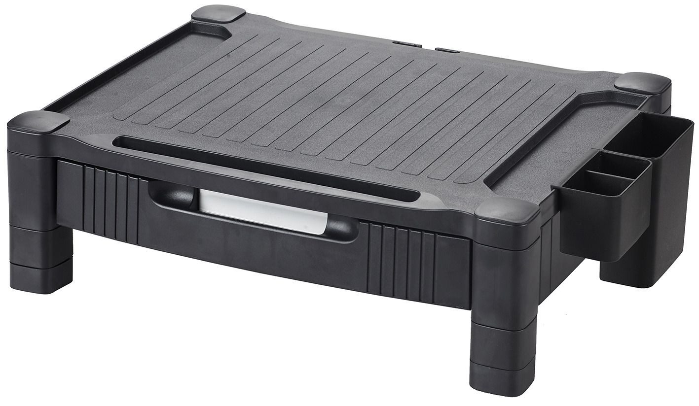 Q-Connect Motorhalterung Q-CONNECT KF20181 Bildschirmträger 22", 1 Fach, Kunststoff, schwarz