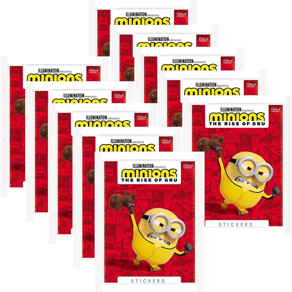 Minions Sammelkarte Minions - Auf der Suche nach dem Mini-Boss - Sammelsticker - 10 Tüten