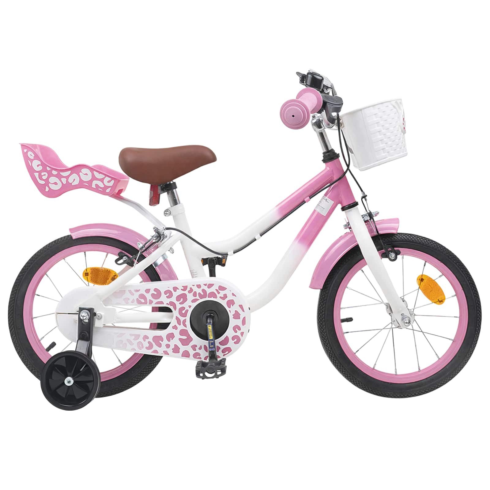 vidaXL Kinderfahrrad 90 x 49 x 67,5 cm Kinderfahrrad Mit Stützrädern 12 Zoll für 2-4 Jahre