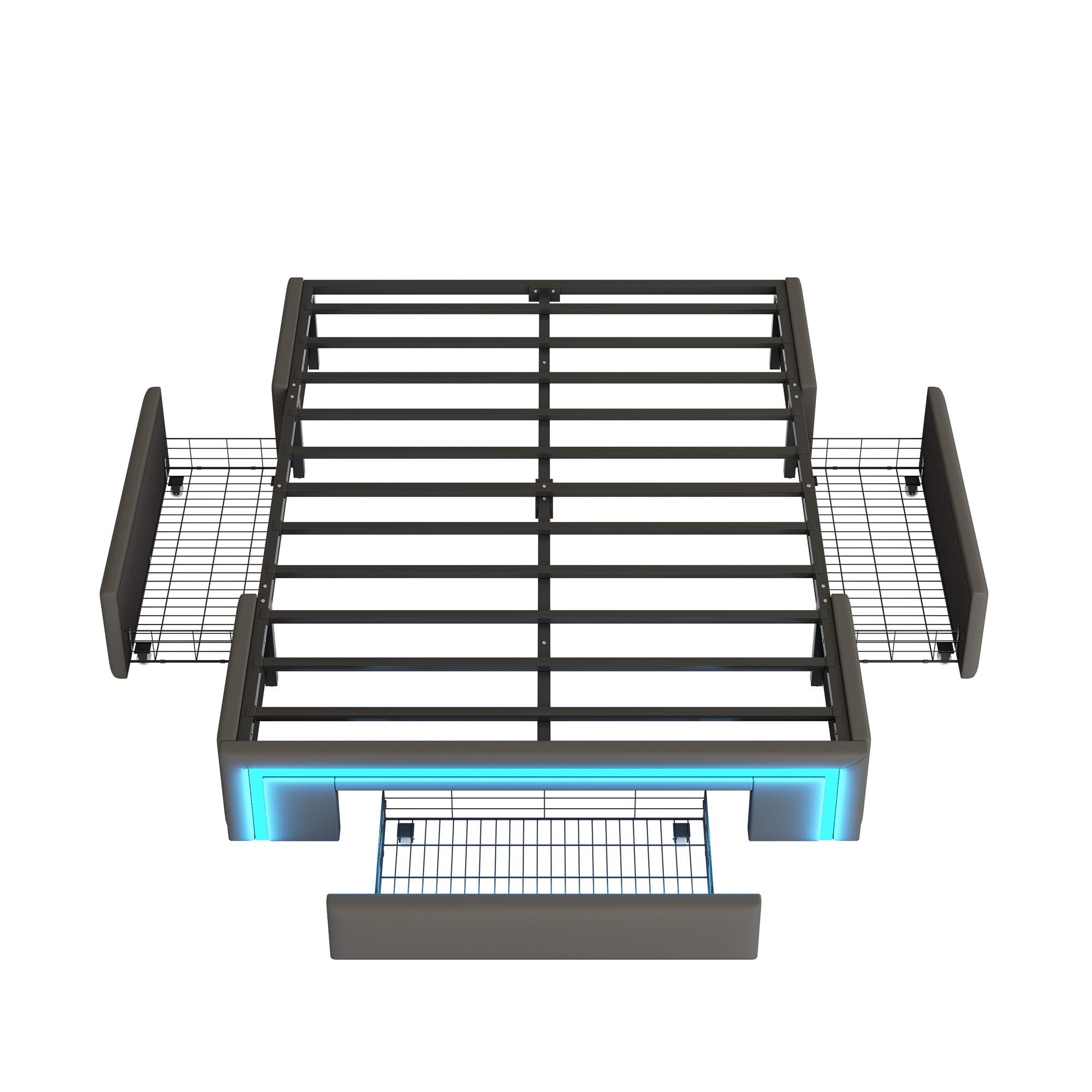 Merax Polsterbett (1-tlg), Plattformbett Doppelbett 140x200cm günstig online kaufen