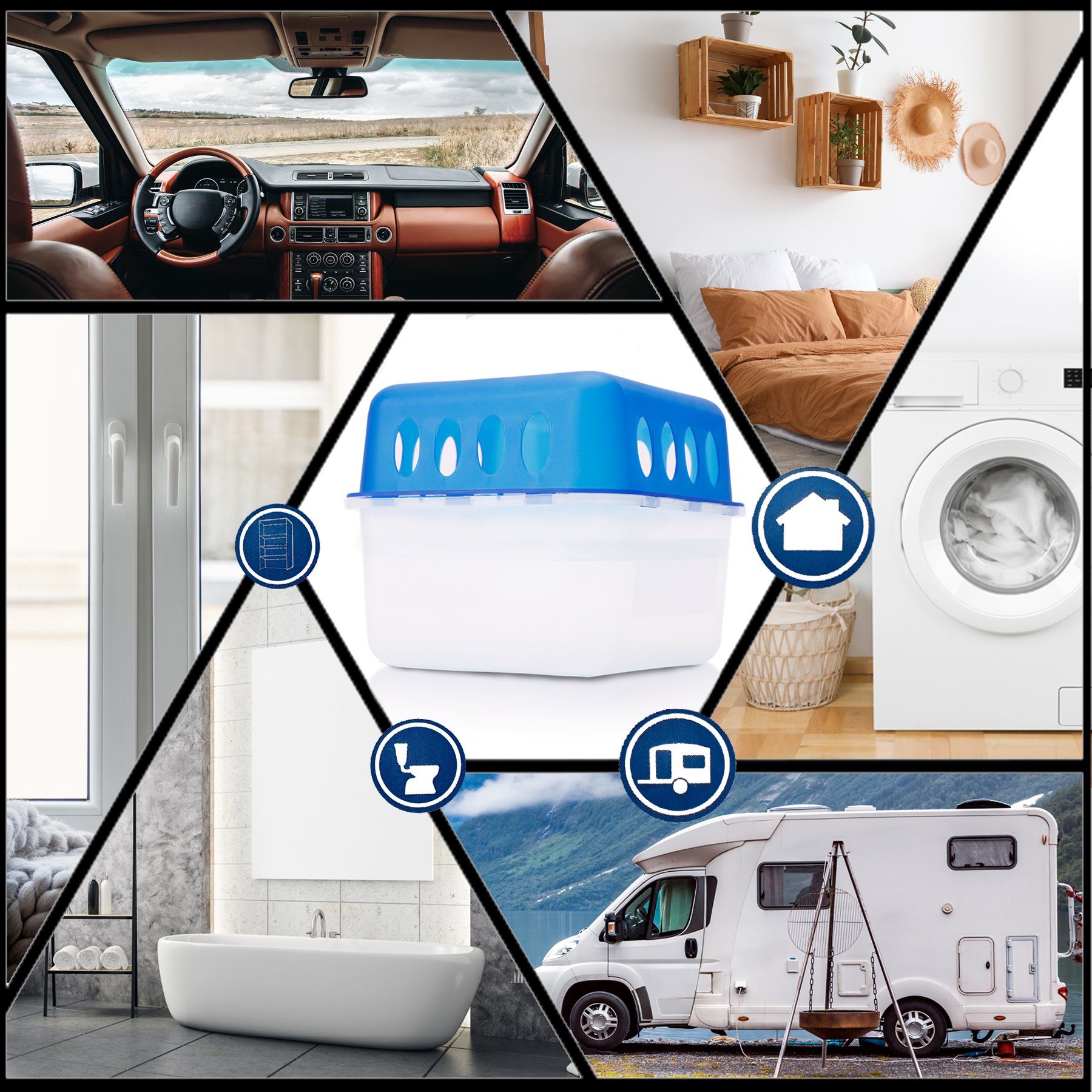 BigDean Granulat-Luftentfeuchter 4x Ultrafresh Luftentfeuchter Feuchtigkeit günstig online kaufen