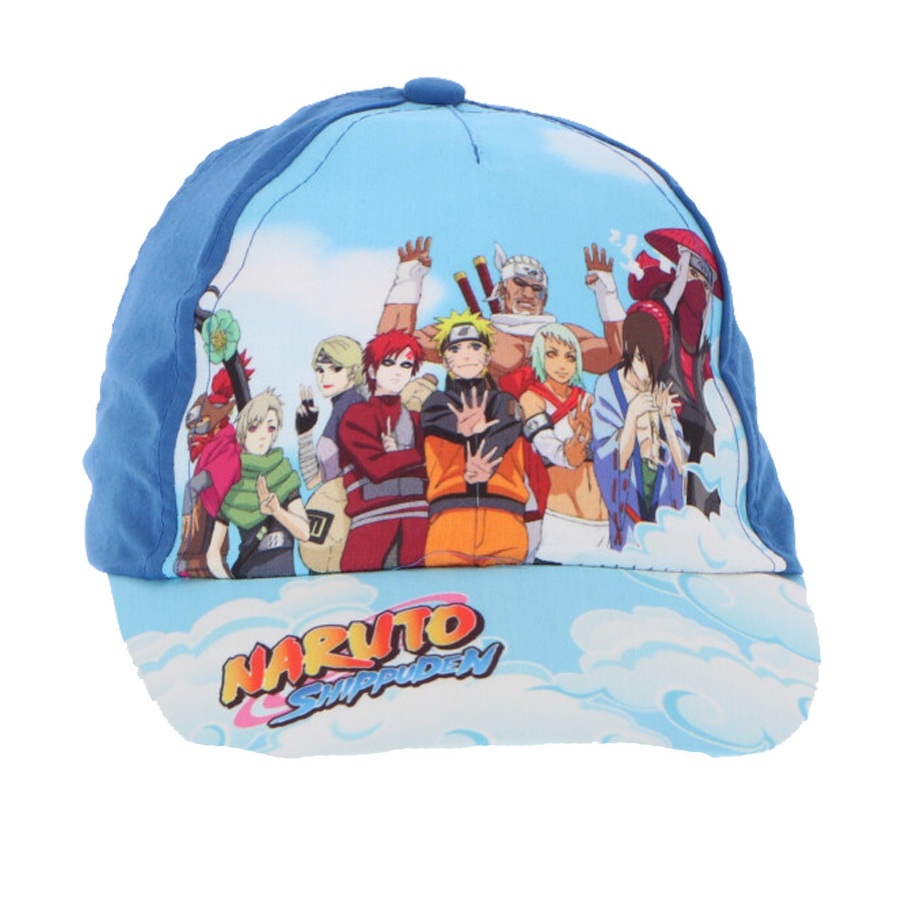 Naruto Baseball Cap Anime Naruto Gr. Baseball 55 Freunde Kappe Basecap seine Hellblau und