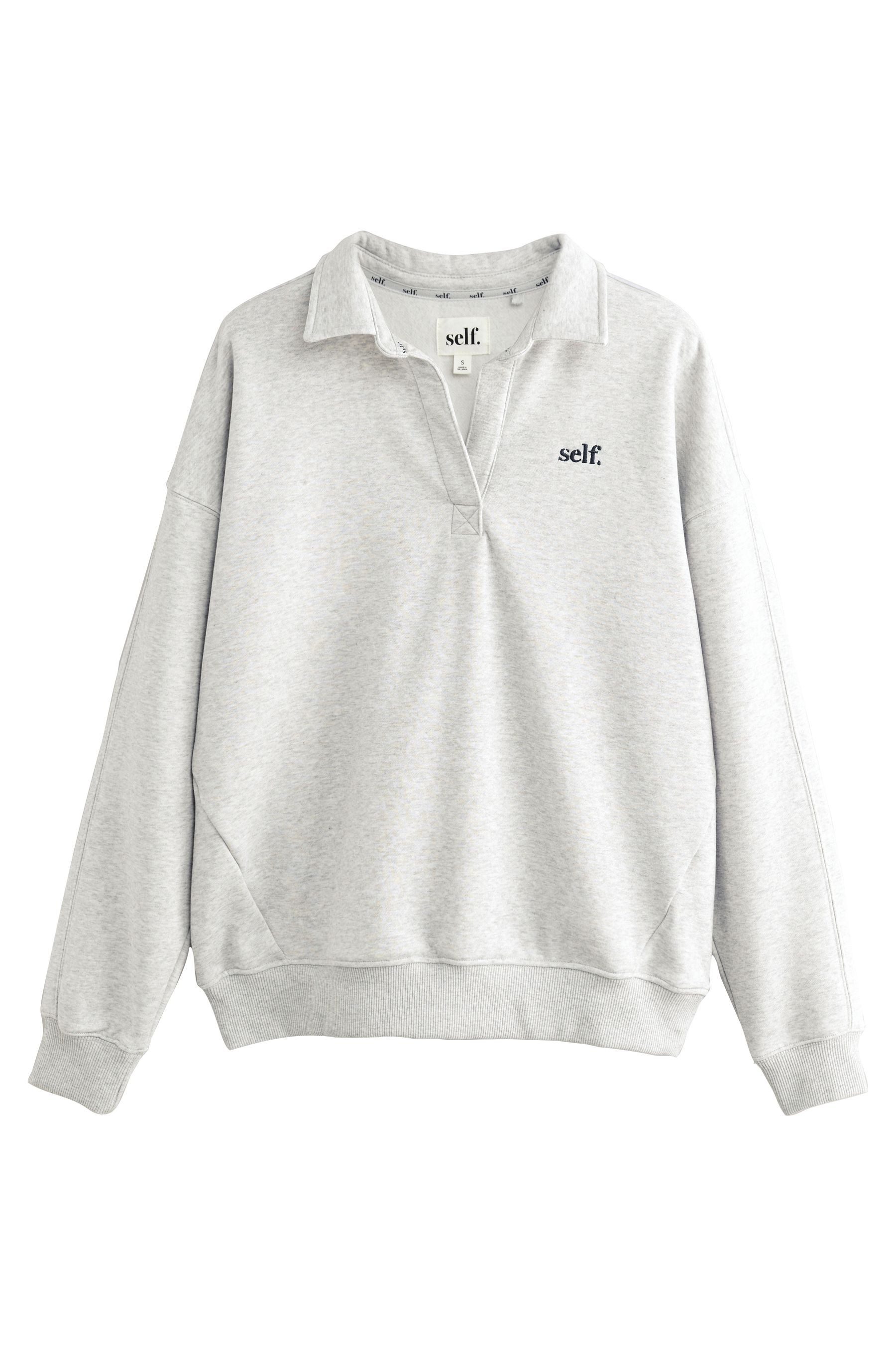 Sweater Self. Rugby-Sweatshirt, Kurzgröße