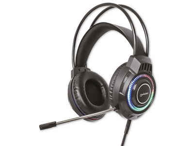 MANHATTAN MANHATTAN Gaming-Headset Over-Ear mit RGB LED Headset