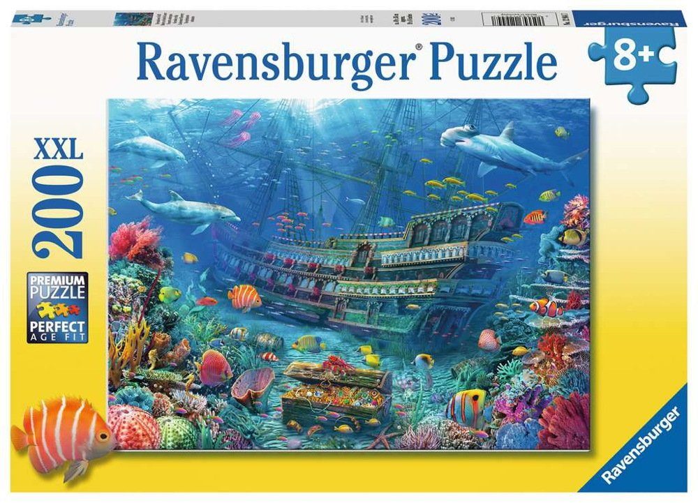 Ravensburger Puzzle Ravensburger Kinderpuzzle 12944 - Versunkenes Schiff 200  Teile XXL..., 200 Puzzleteile