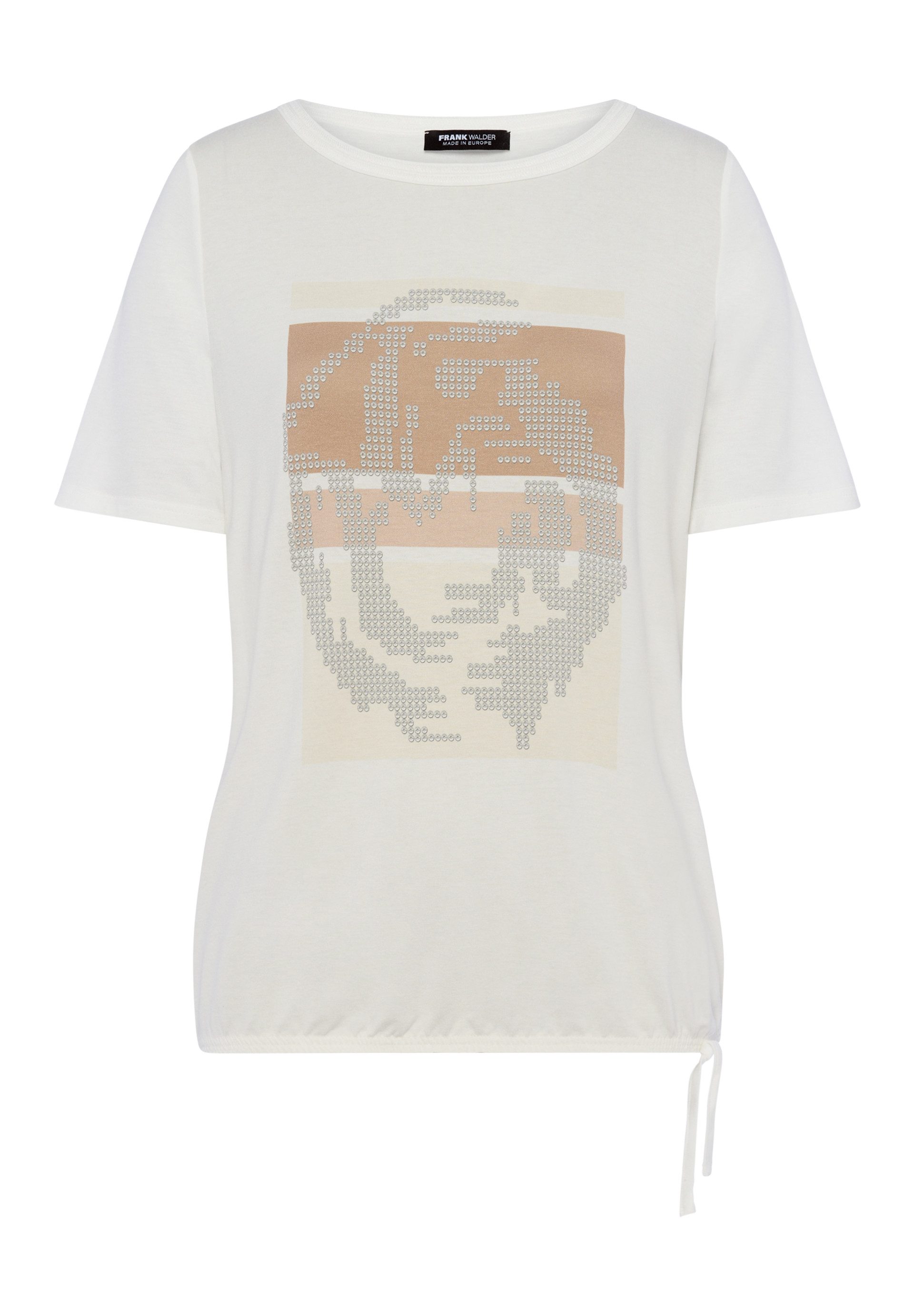 FRANK WALDER T-Shirt mit Tunnelzugsaum