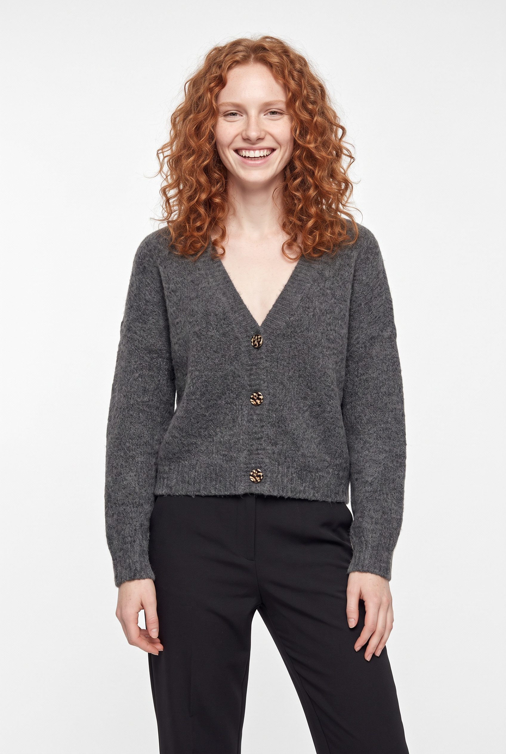 ONLY Strickjacke ONLZOEY L/S V-NECK CARDIGAN KNT NOOS Materialmix, regular fit