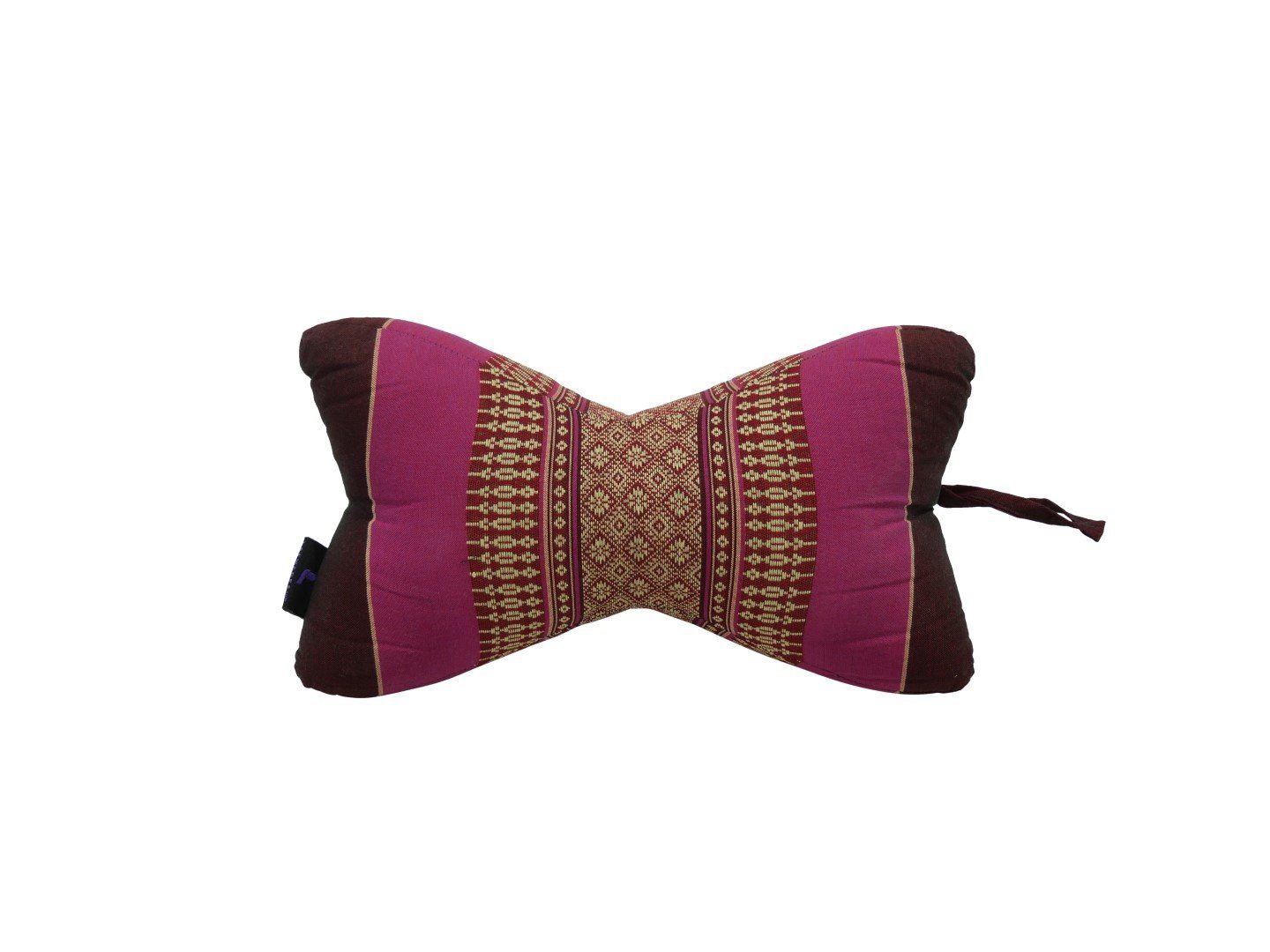 my Hamam Yogakissen Lesekissen Yoga Nackenkissen bordeaux-beere, angenehm unterstützend, orientalisches Muster