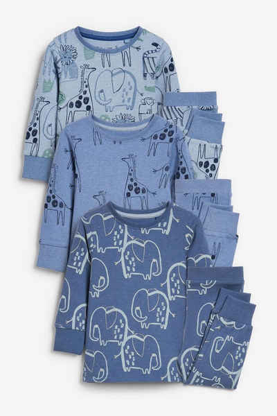 Next Pyjama »Kuschelpyjamas, 3er-Pack« (6 tlg)