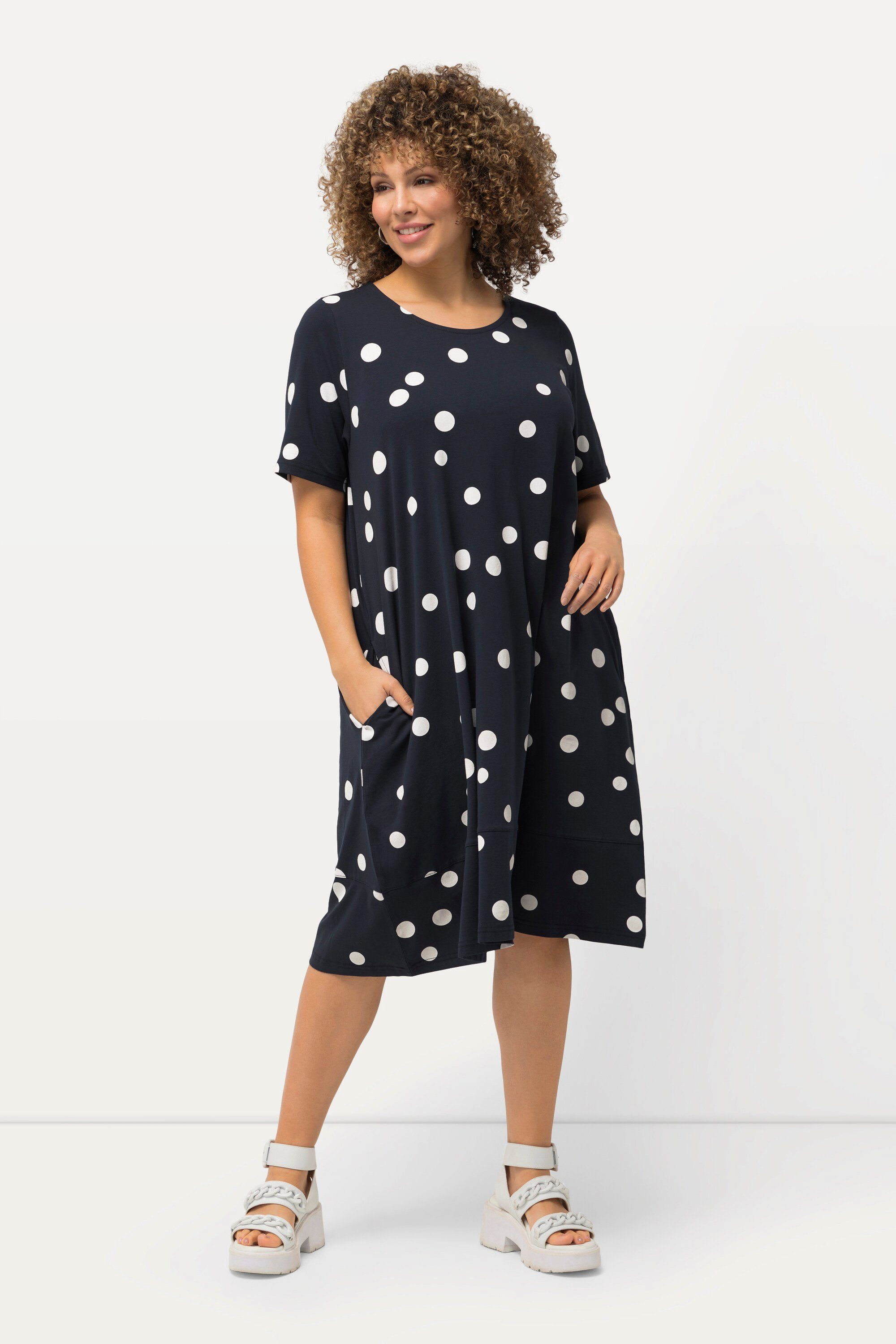 Ulla Popken Midikleid Midikleid Punkte A-Linie günstig online kaufen
