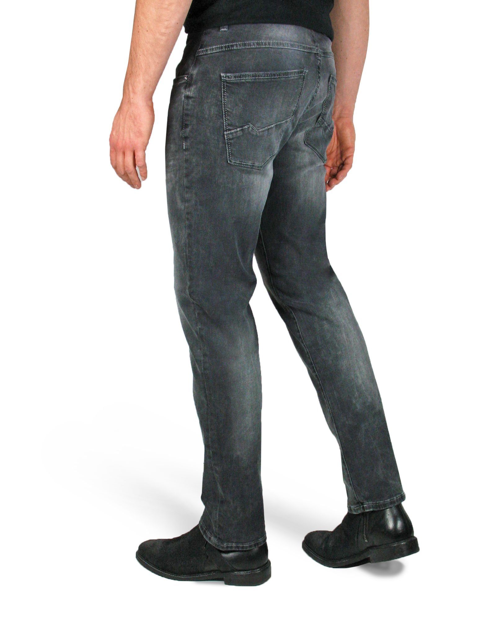 Otto Kern Kern Grey Ray Denim Stretch Wash 5-Pocket-Jeans Storm