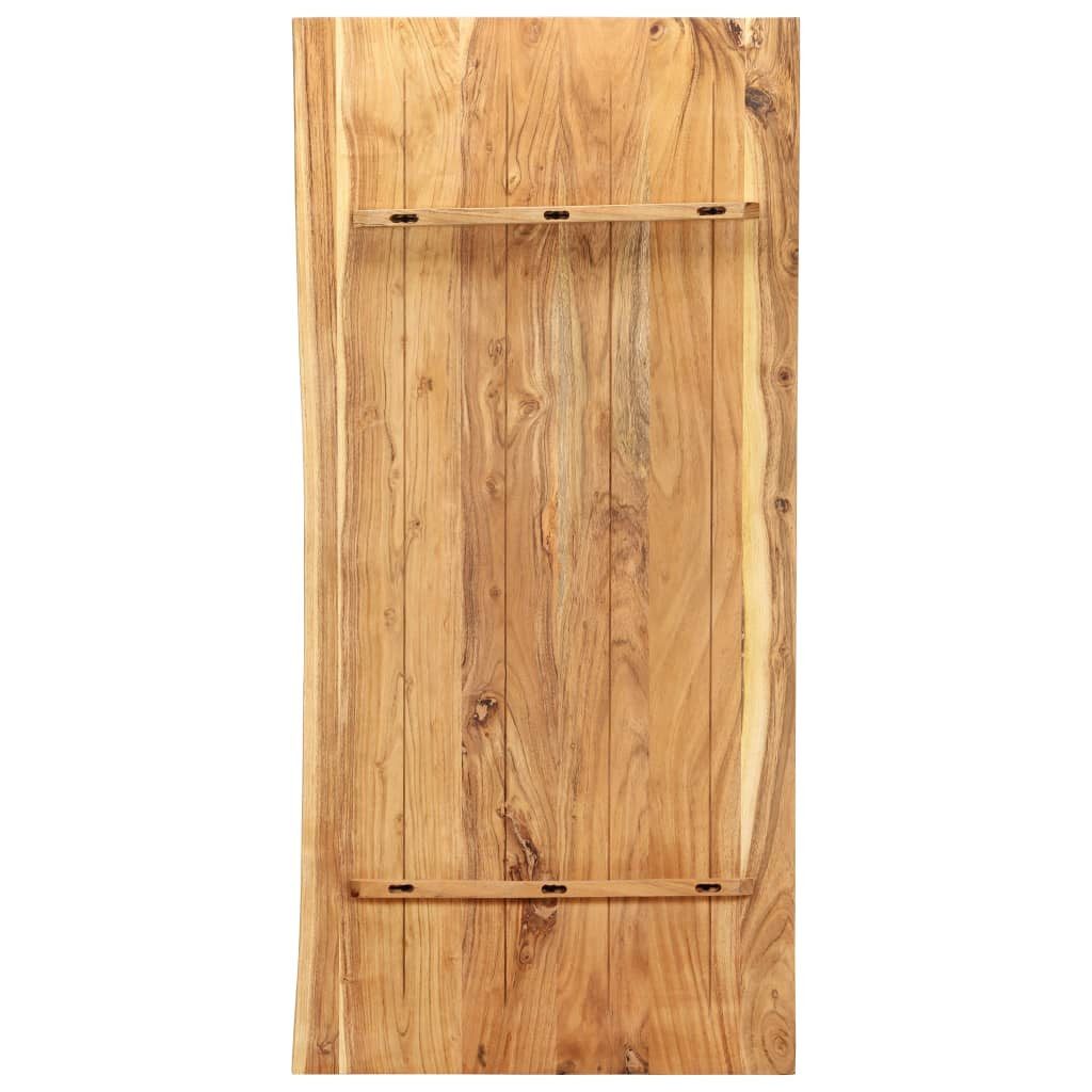 vidaXL Waschtisch 114 x 52 x 25 cm Badezimmer-Waschtischplatte Massivholz Akazie 118x55x