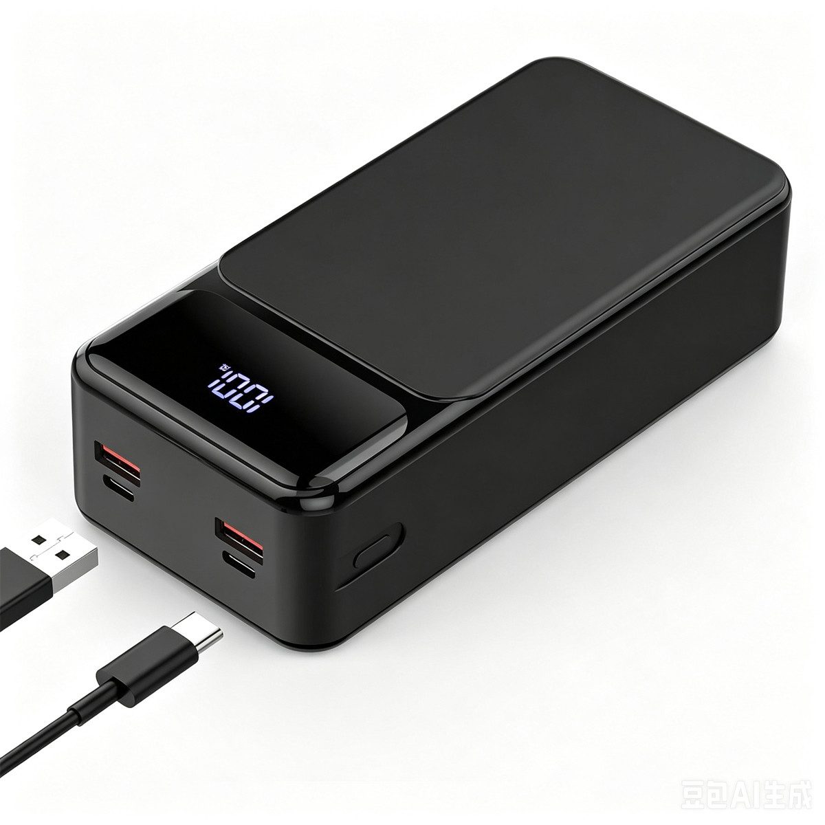 Pdgrid 50000mAh 22.5W Schnellladung Große Kapazität Tragbare Powerbank 23A 50000 mAh, 4 Anschlüsse, für iPhone, Samsung, iPad