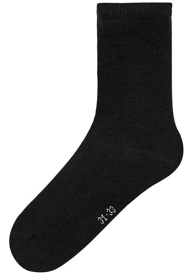 7P NOOS SOLID 7-Paar) It Name Socken NKNSOCK Black (Packung,