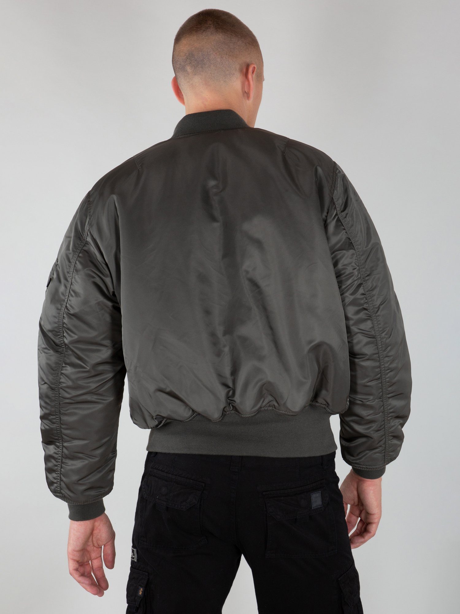 Alpha Industries Bomberjacke Alpha Industries Flight Bomber & rep.grey (HERITAGE) MA-1 Men - Jackets