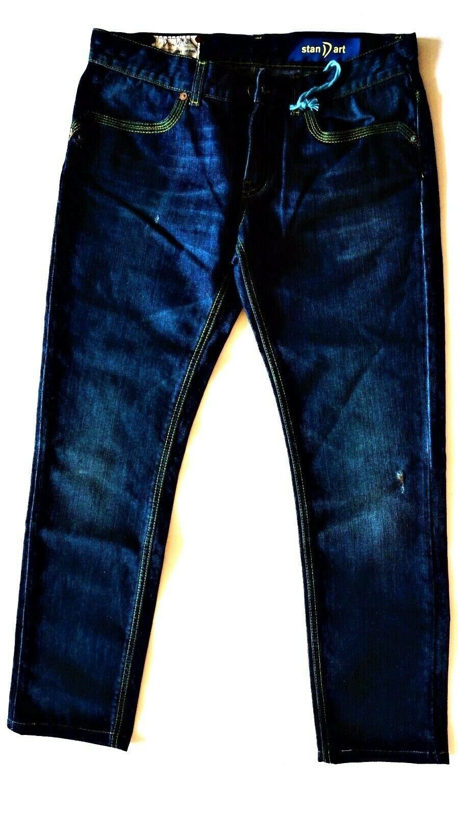 DONDUP 5-Pocket-Jeans Dondup Standart Kent Blau Rein Destroyed Wasch