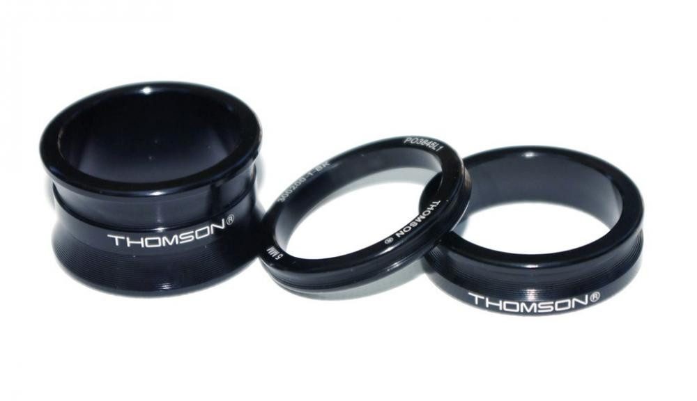 Thomson Lenkervorbau Spacer Kit Thomson schwarz, 5mm/10mm/20mm