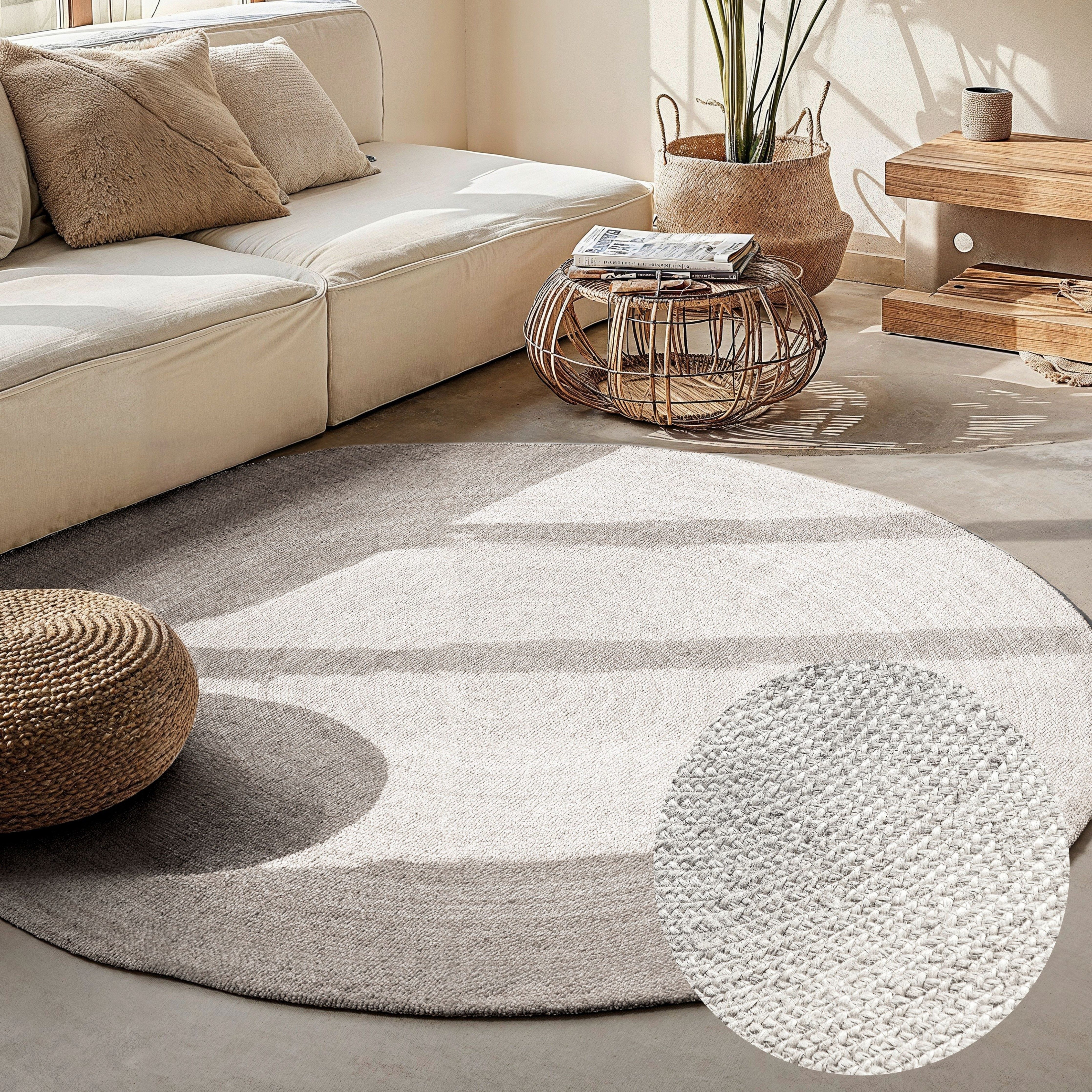HANSE Home Teppich Rangpur Juteteppich, auch in oval, oval, Höhe: 10 mm, Handgewebt, 100% Jute, Natur, Wohnzimmer, Flur, Boho, Skandi