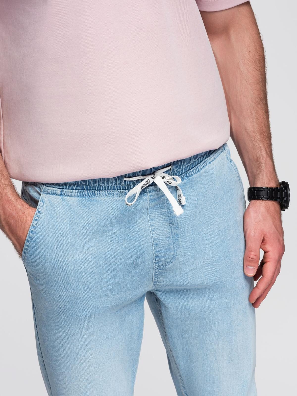 OMBRE Jeansjeggings Herrenjeans-Jeggings mit Wascheffekt