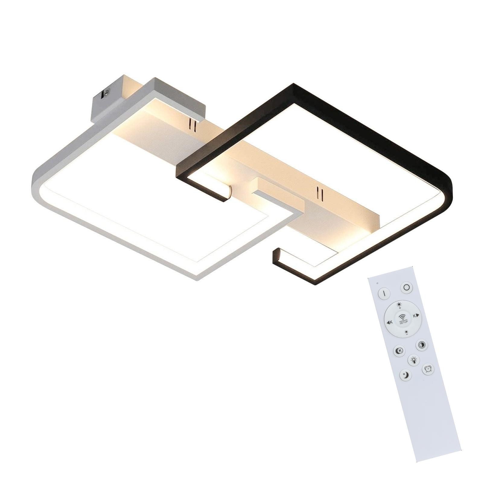 Nettlife LED Deckenleuchte Wohnzimmer Schwarz Dimmbar günstig online kaufen