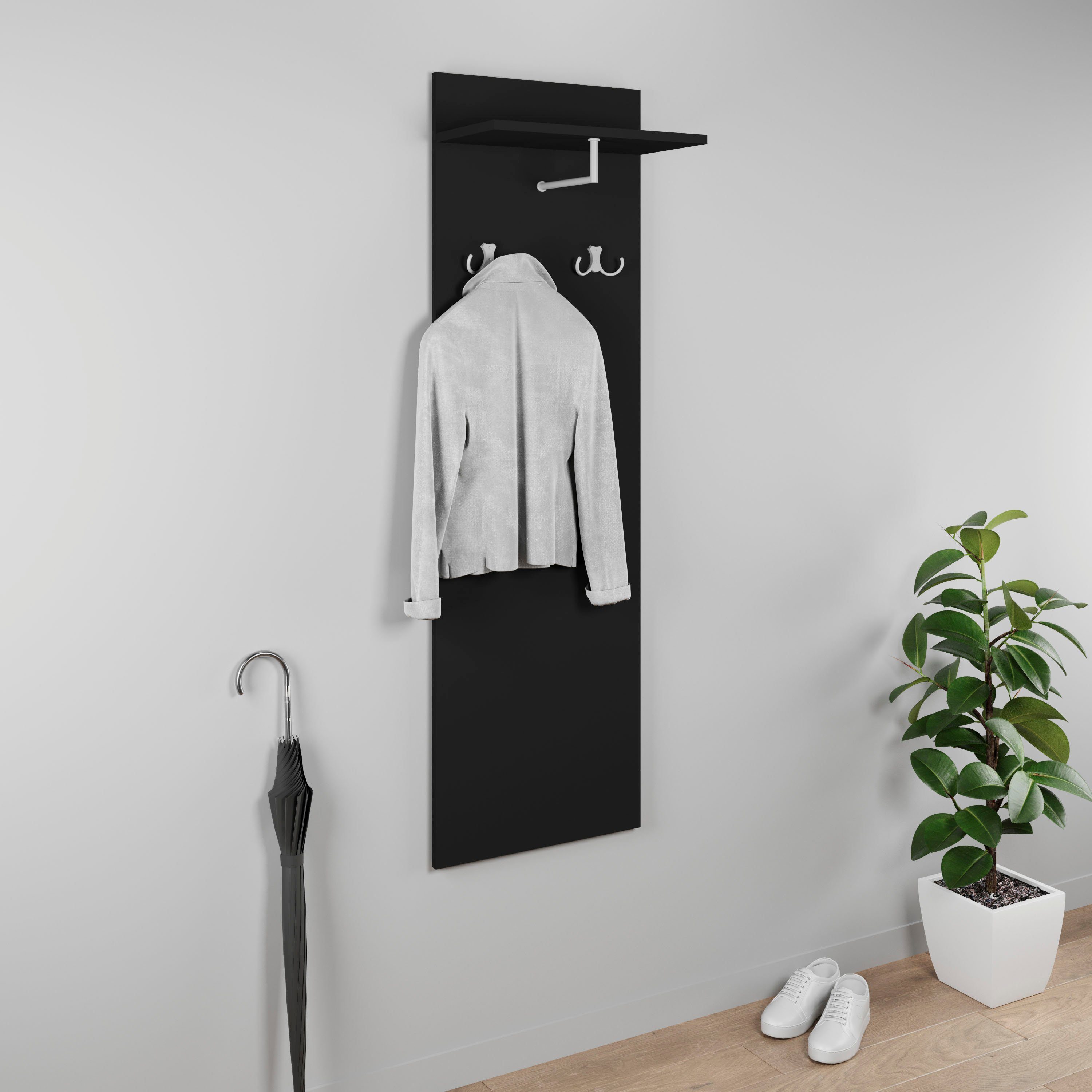 INOSIGN Garderobenpaneel "Paris", (1 St.), Wandgarderobe mit Doppelhaken un günstig online kaufen