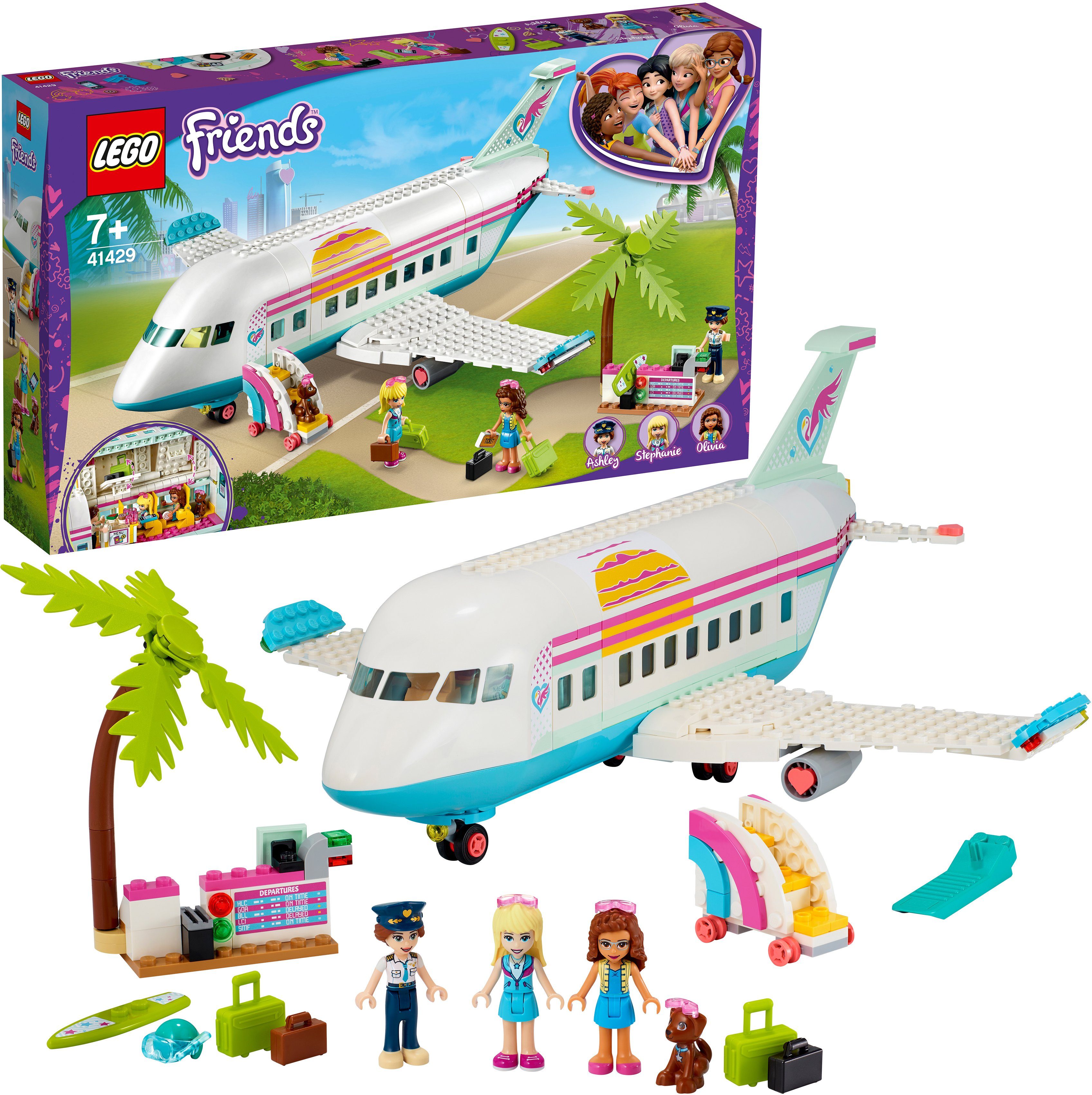Image of LEGO® Konstruktionsspielsteine »Heartlake City Flugzeug (41429), LEGO® Friends«, (574 St)
