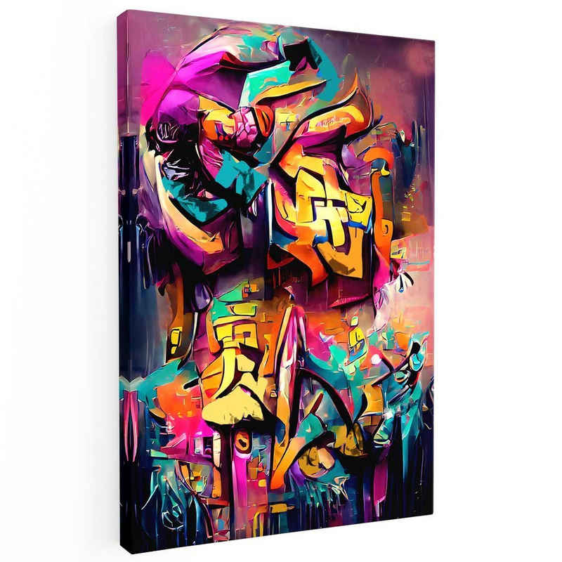 Mister-Kreativ XXL-Wandbild Favourite Graffiti - Premium Wandbild, Viele Größen + Materialien, Poster + Leinwand + Acrylglas
