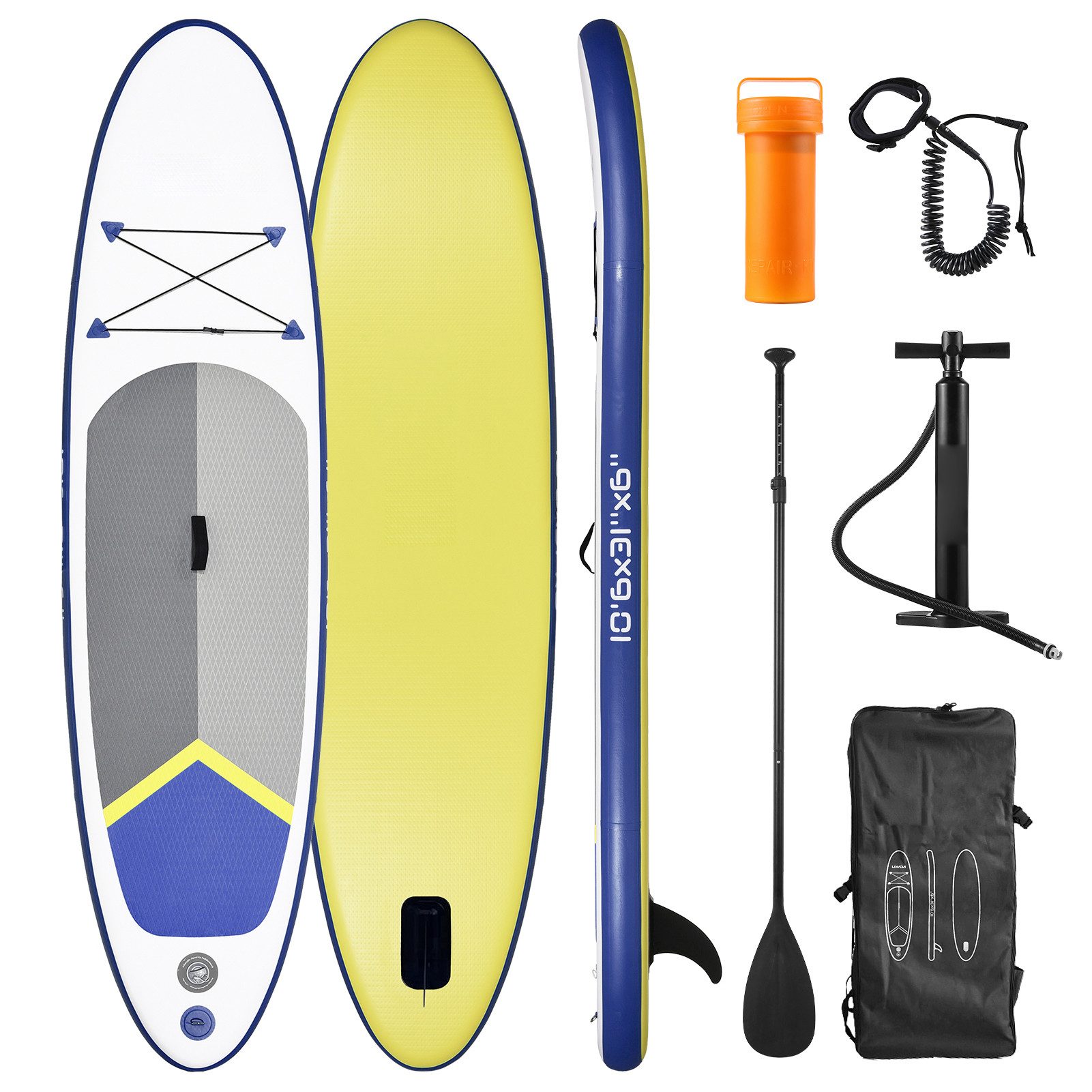 GARRYFIZH Wellenreiter Sup Board,Stand Up Paddling Board Standup Paddle Board, 3,2 Meter; Tragfähigkeit 330 Pfund
