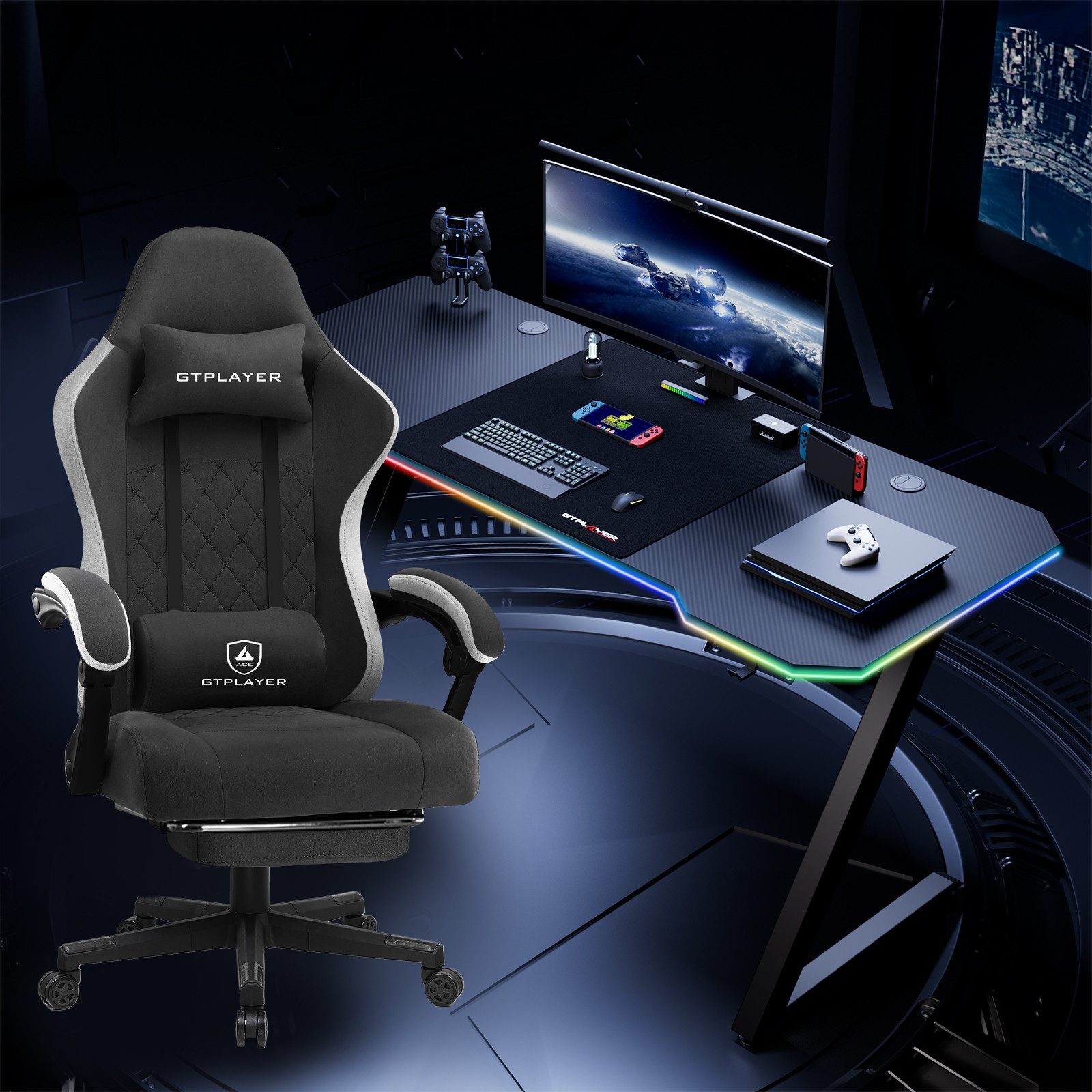 GTPLAYER Gamingtisch Gaming Tisch + Gaming günstig online kaufen