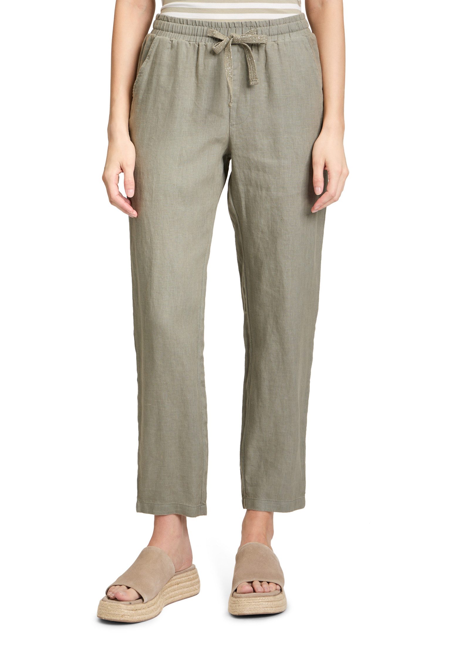 Cartoon Leinenhose Cartoon Leinenhose unifarben Material