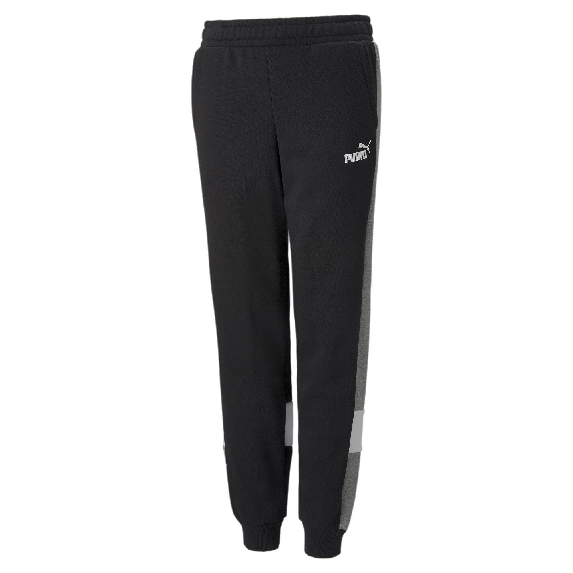 PUMA Sporthose Essentials+ Colourblock Jogginghose Jugendliche Black