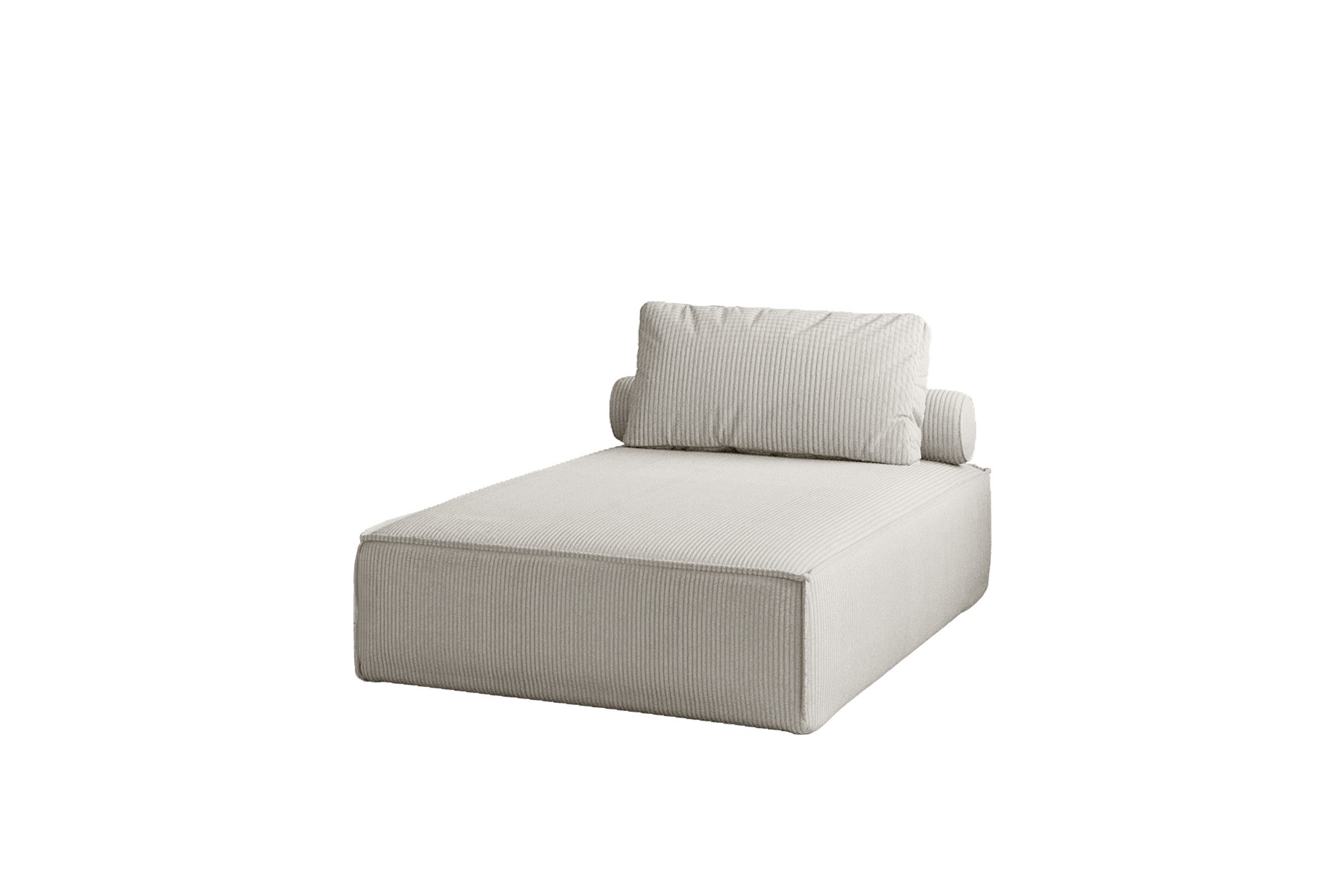Fun Möbel Chaiselongue Sezlong Liege CELES PREMIUM in Stoff Scala, auch im Set erhältlich
