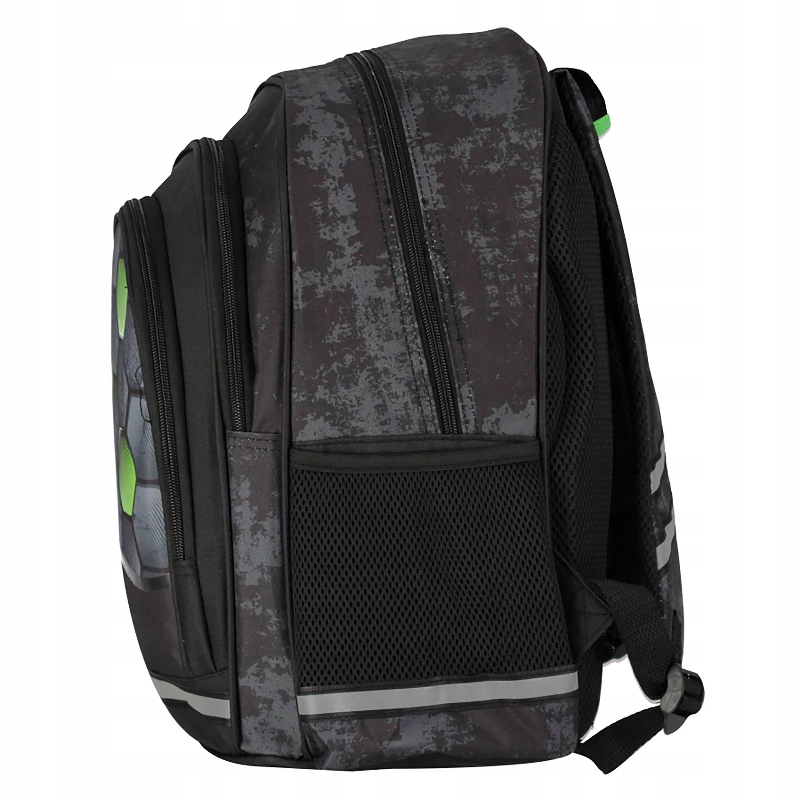 Sarcia.eu Schulrucksack Football schwarzer Jugendrucksack, 40x29x20 cm, gepolstert – Bild 3 von 5