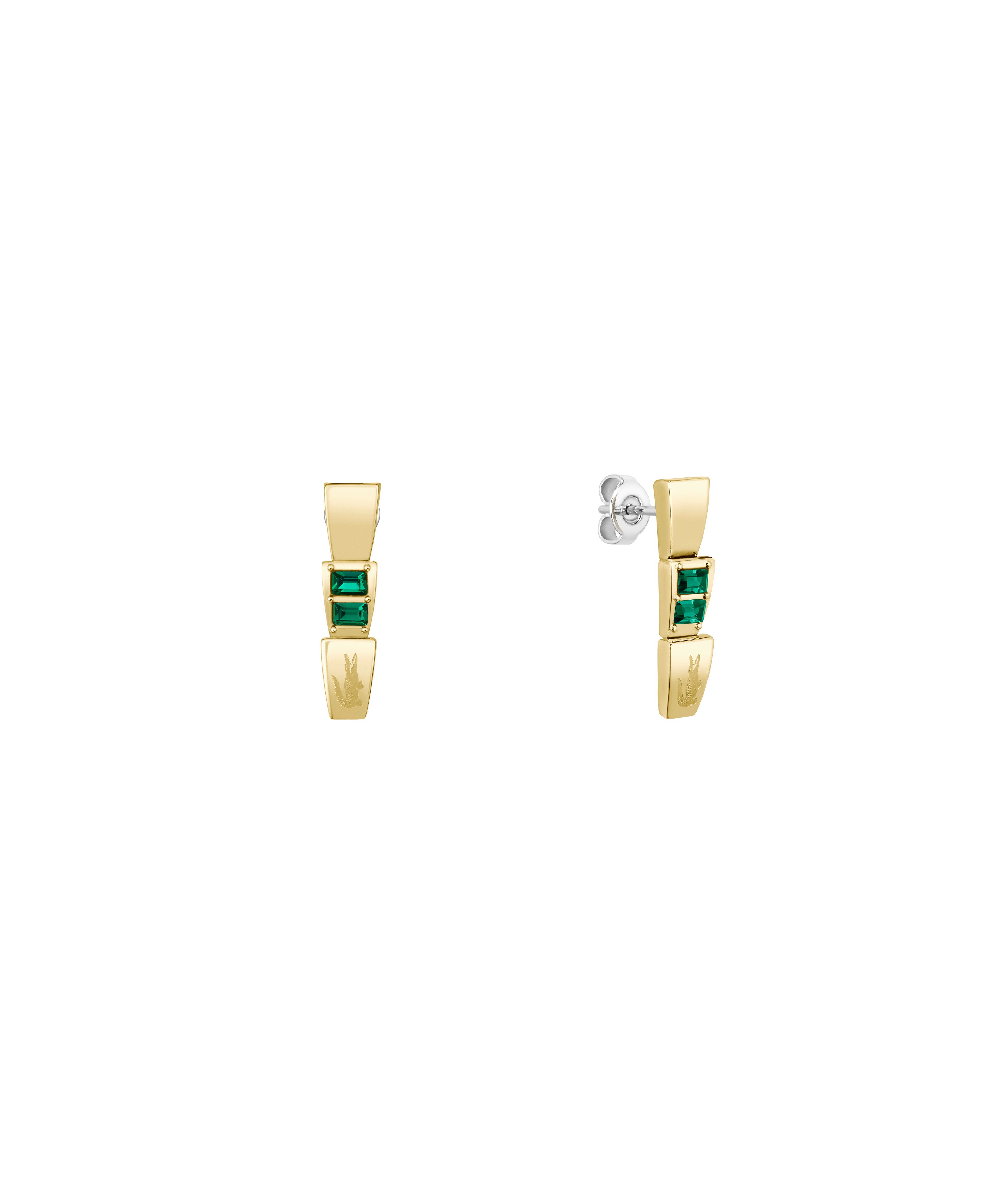 Lacoste Paar Ohrstecker CROCODELLE, mit Glasstein günstig online kaufen