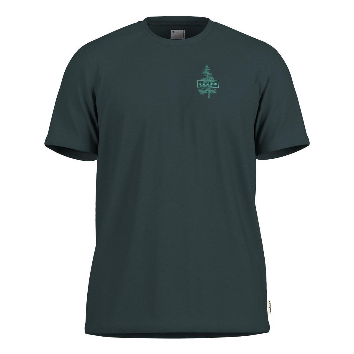 Maloja Kurzarmshirt GiaconiM. Bio-Baumwoll-T-Shirt mit künstlerischem Baum-Print im Riso-Effekt
