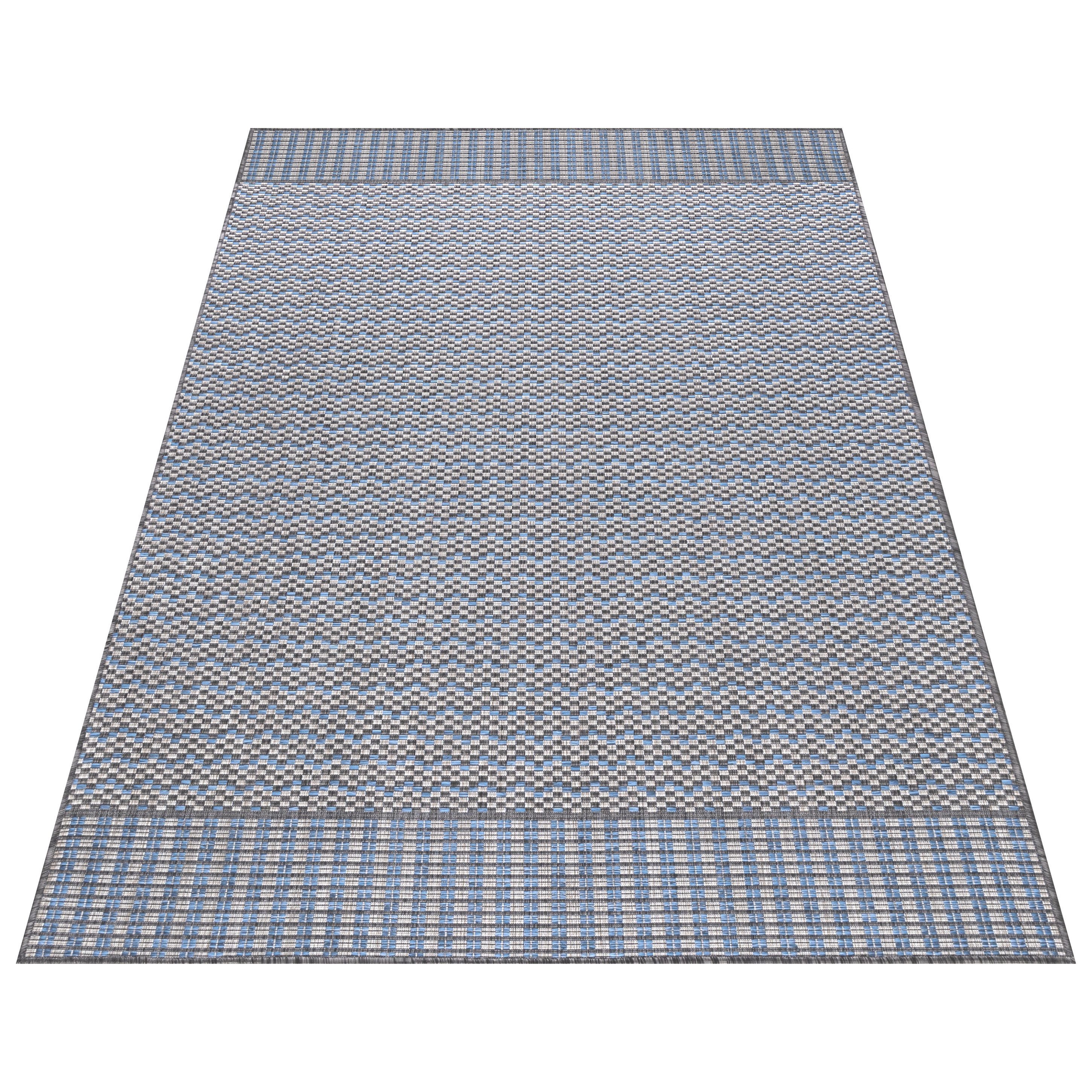 Carpettex Outdoorteppich Vintage Design, Rechteckig, Höhe: 5 mm, Teppich Vintage Design Flachgewebe Küchenteppich Balkon Terrasse