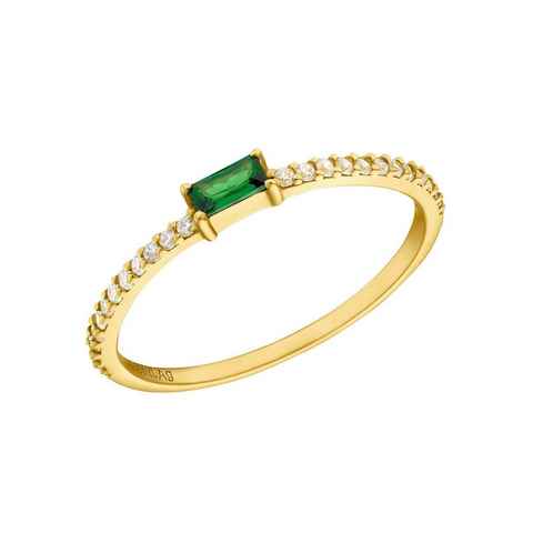 Amor Fingerring Smaragreen, mit Zirkonia (synth)