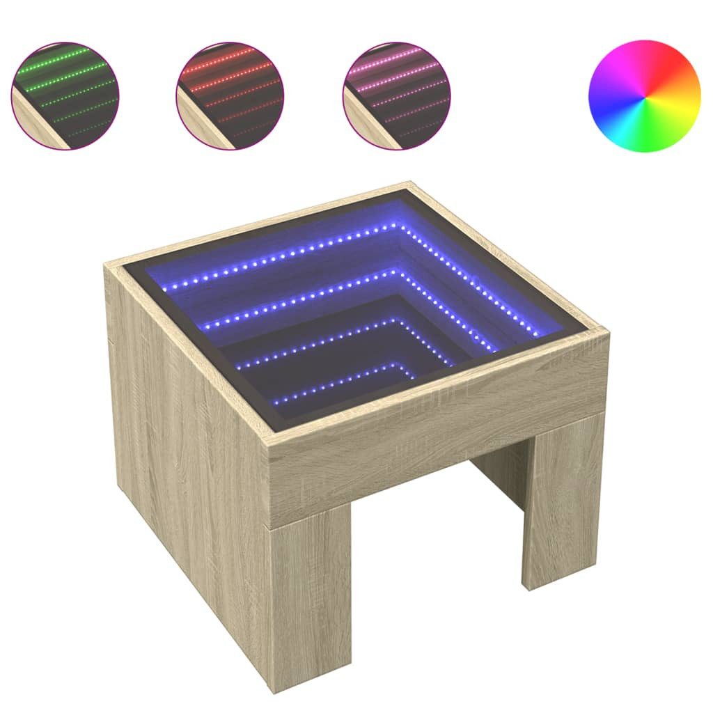 vidaXL Couchtisch Couchtisch mit Infinity-LED Sonoma-Eiche günstig online kaufen