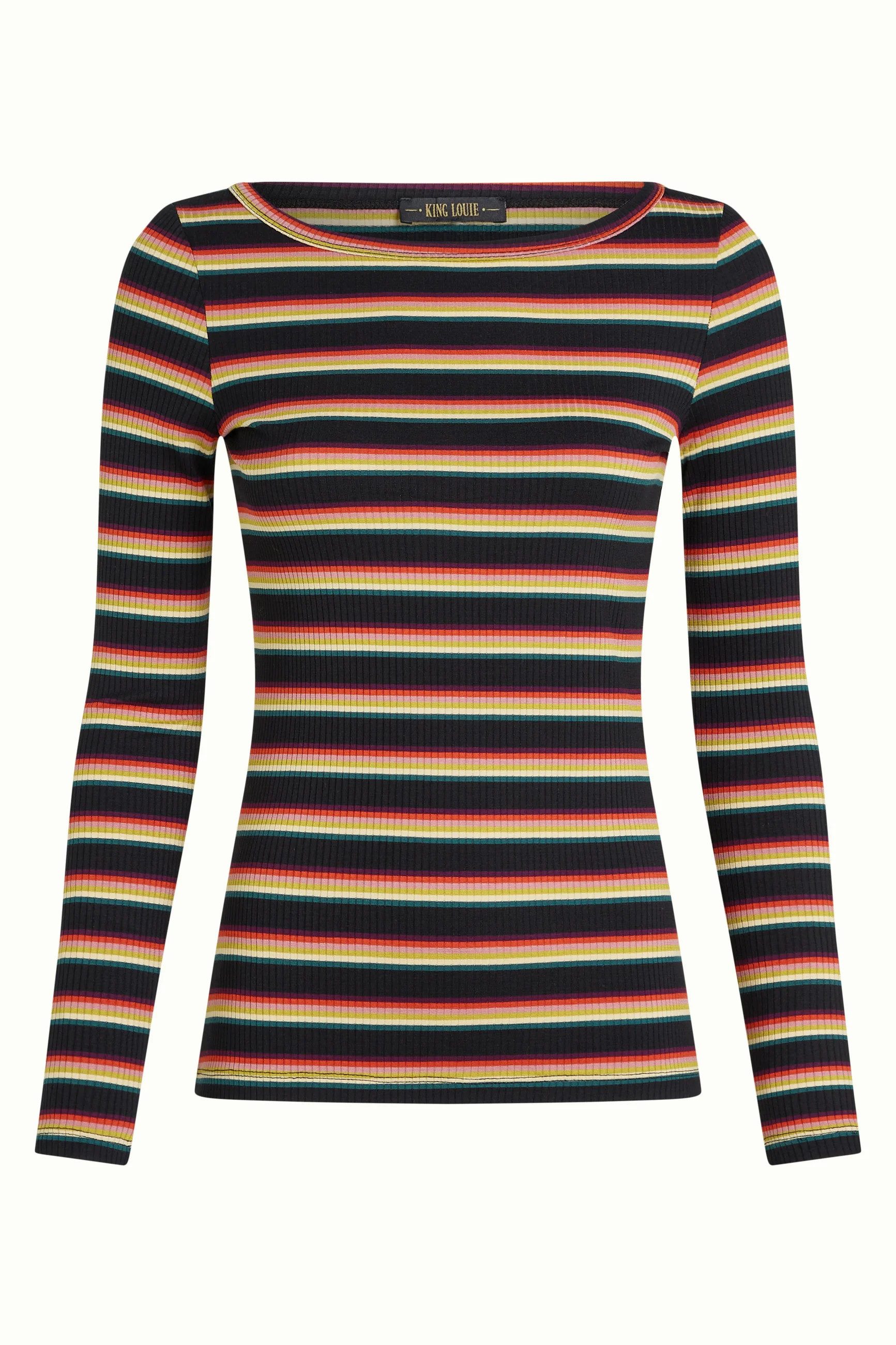 King Louie Langarmshirt Lili Top Lottie Stripe