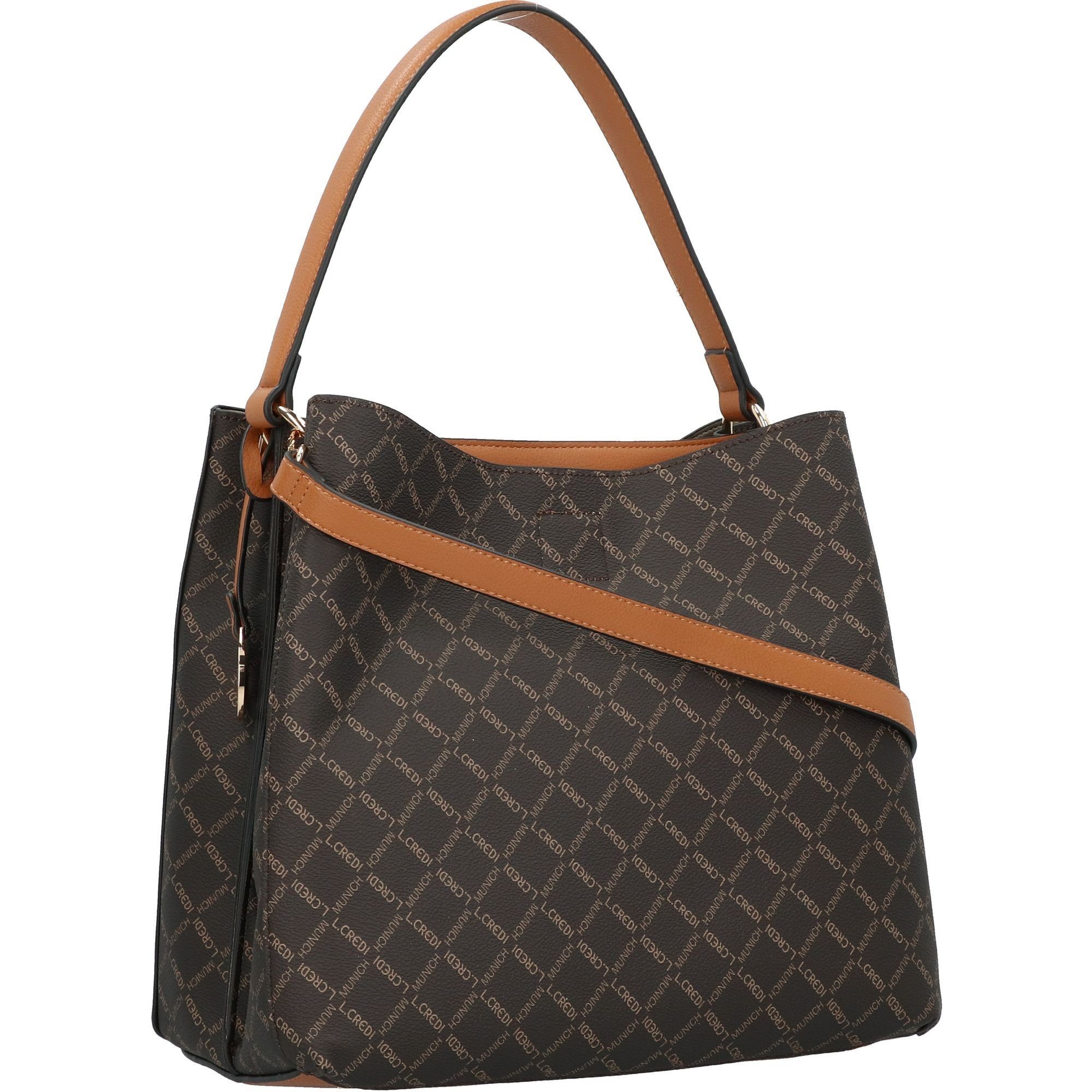 L. CREDI Schultertasche Filiberta, Kunstleder