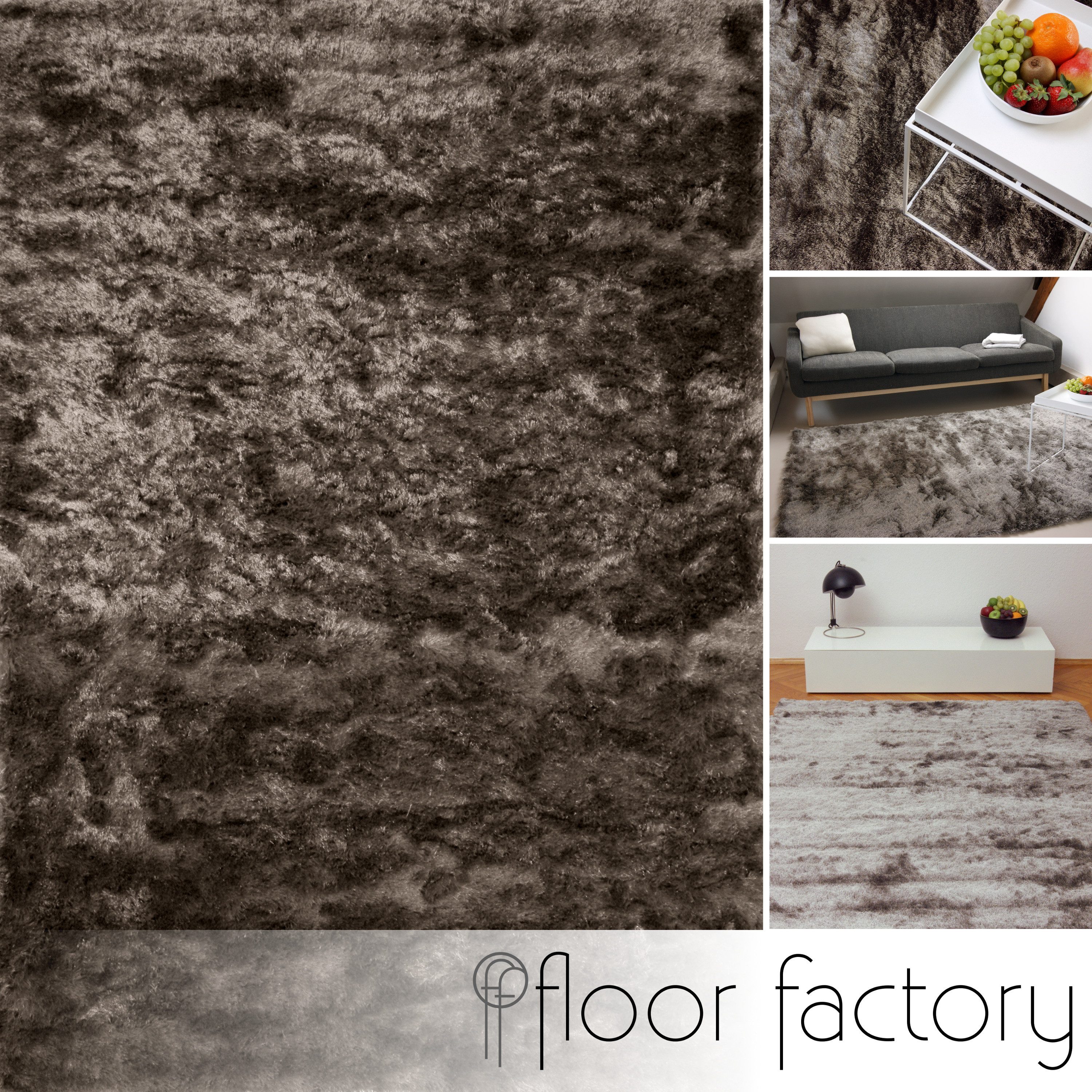 floor factory Hochflor-Teppich Satin, rechteckig, Höhe: günstig online kaufen