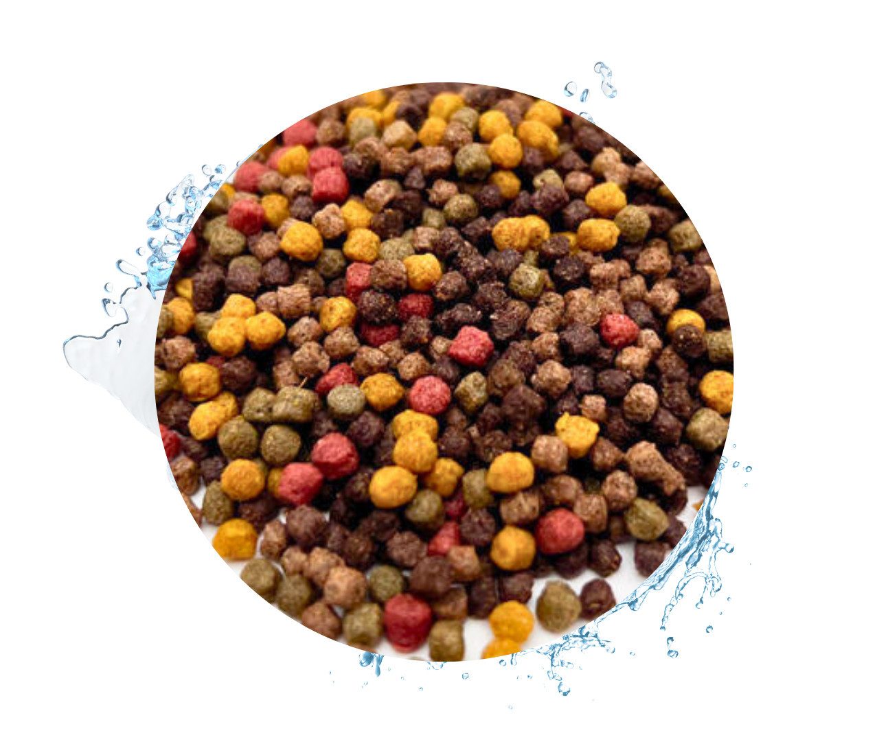 Warnick´s Tierfutterservice Koifutter 10-Sorten Mix mit Spirulina & Paprika 3mm, Alleinfuttermittel für: Fische, Koi, Zierfische, Teichfische