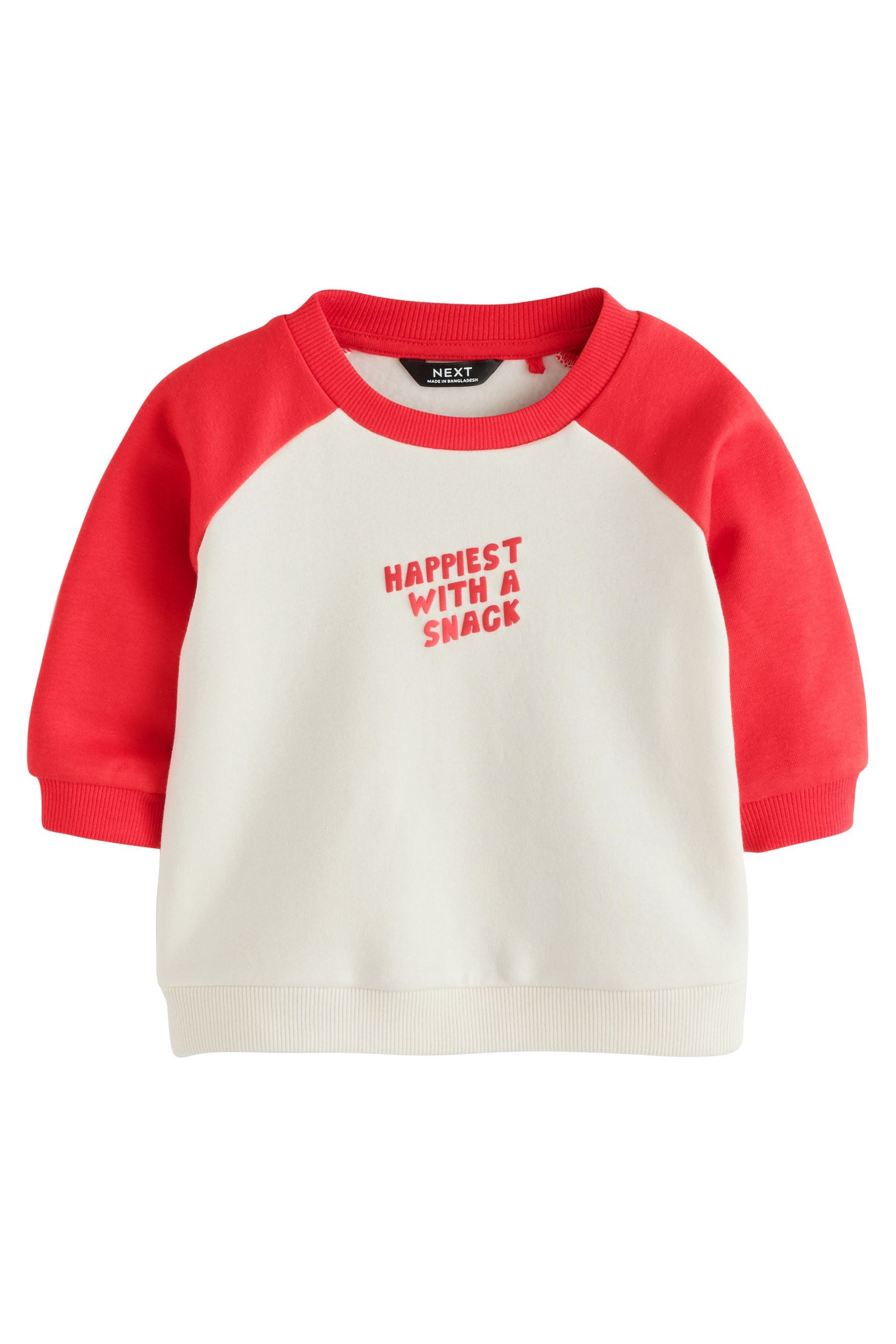 Next Sweater Sweatshirt mit Aufdruck (1-tlg)