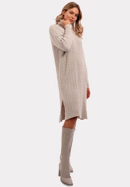 YC Fashion & Style Strickkleid Strickkleid Elegance" – Modischer Turtleneck im Oversize-Stil (Kein Set, 1 -tlg) Langarm, Strickmix, in Unifarbe, bequem zu tragen, mit Rollkragen