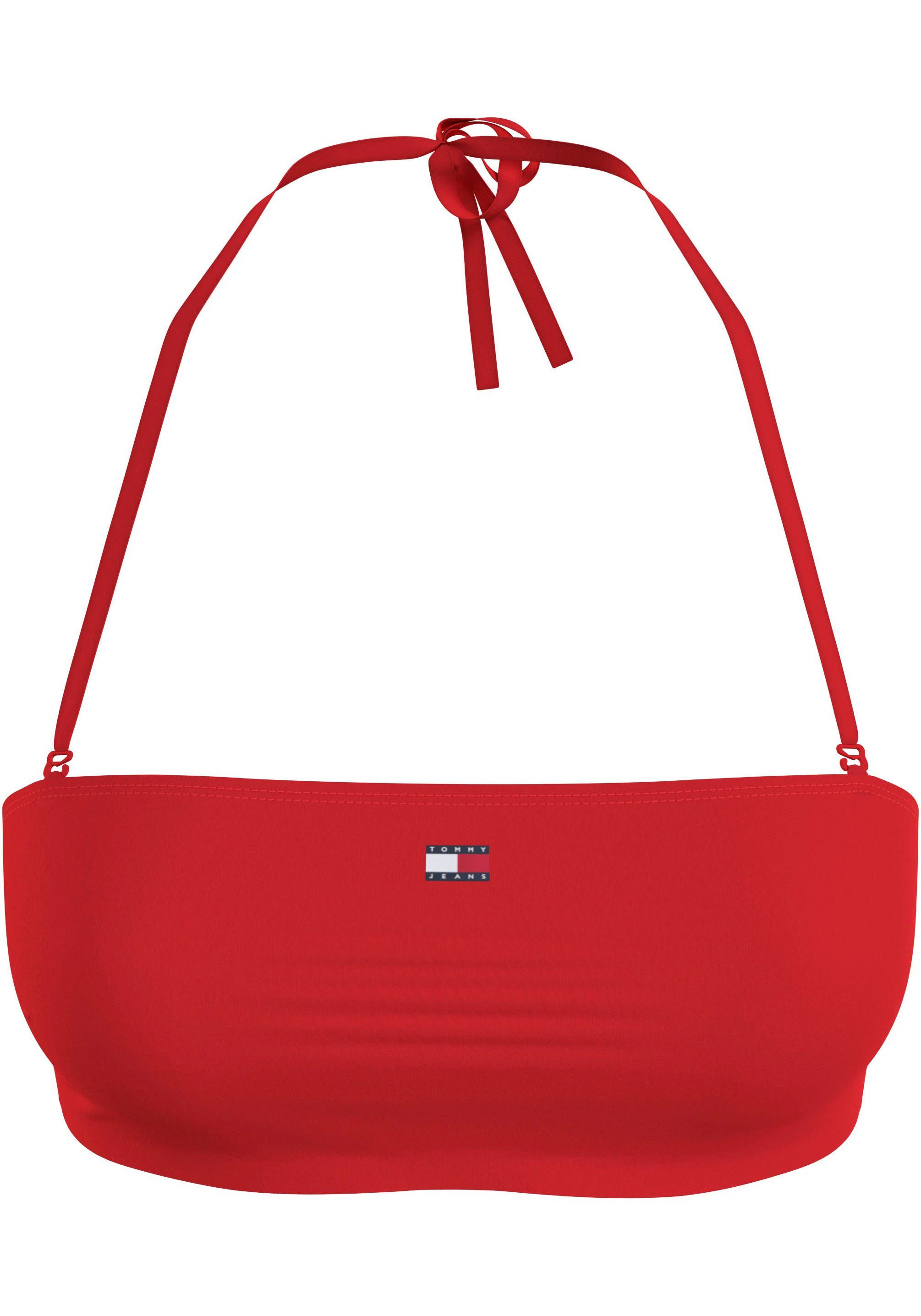 TOMMY HILFIGER SWIMWEAR Bandeau-Bikini-Top BANDEAU abnehmbare Träger, Tommy Jeans Logo-Badge mehr