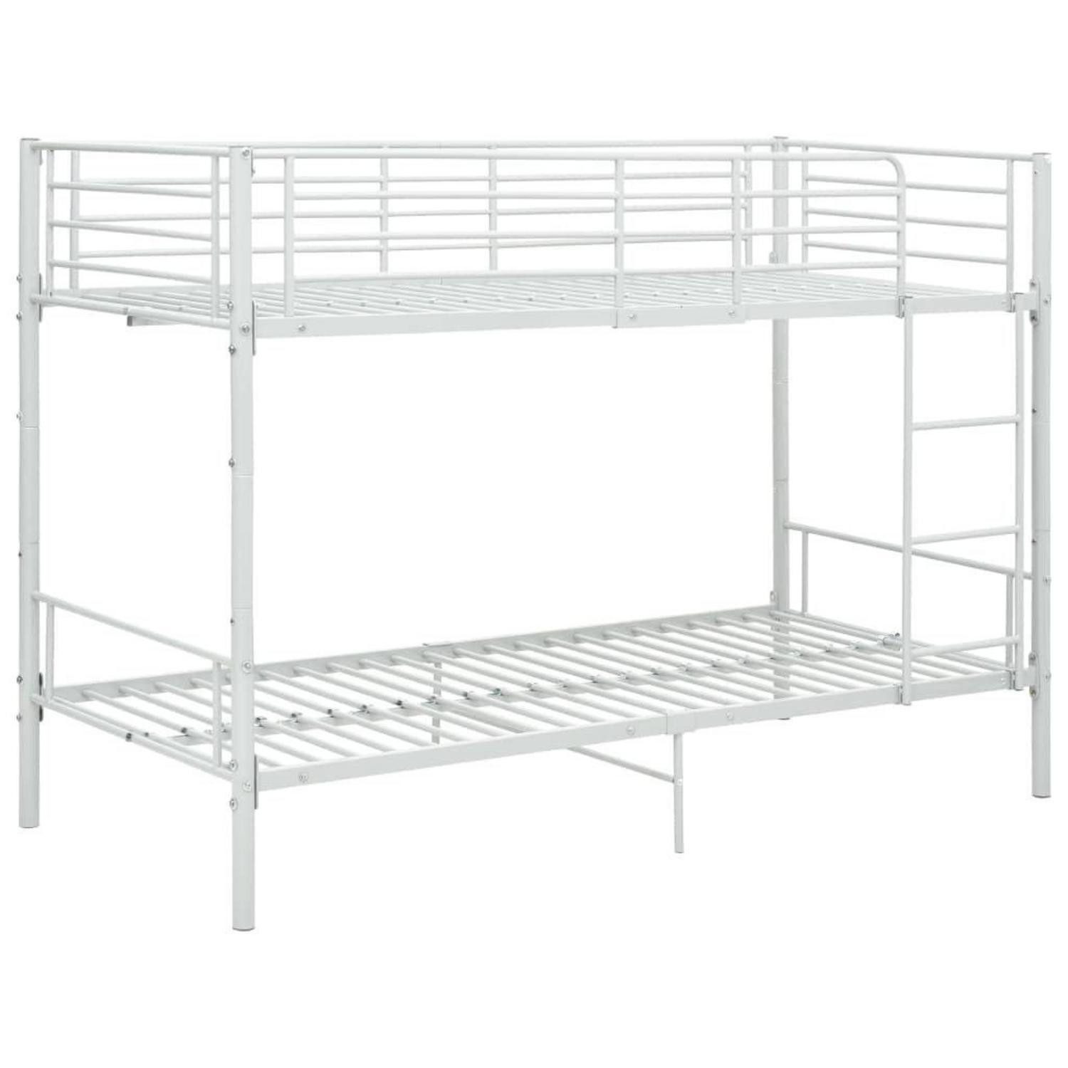 LuxusKollektion Etagenbett Etagenbett Metall 90x200cm Weiß (1-St)