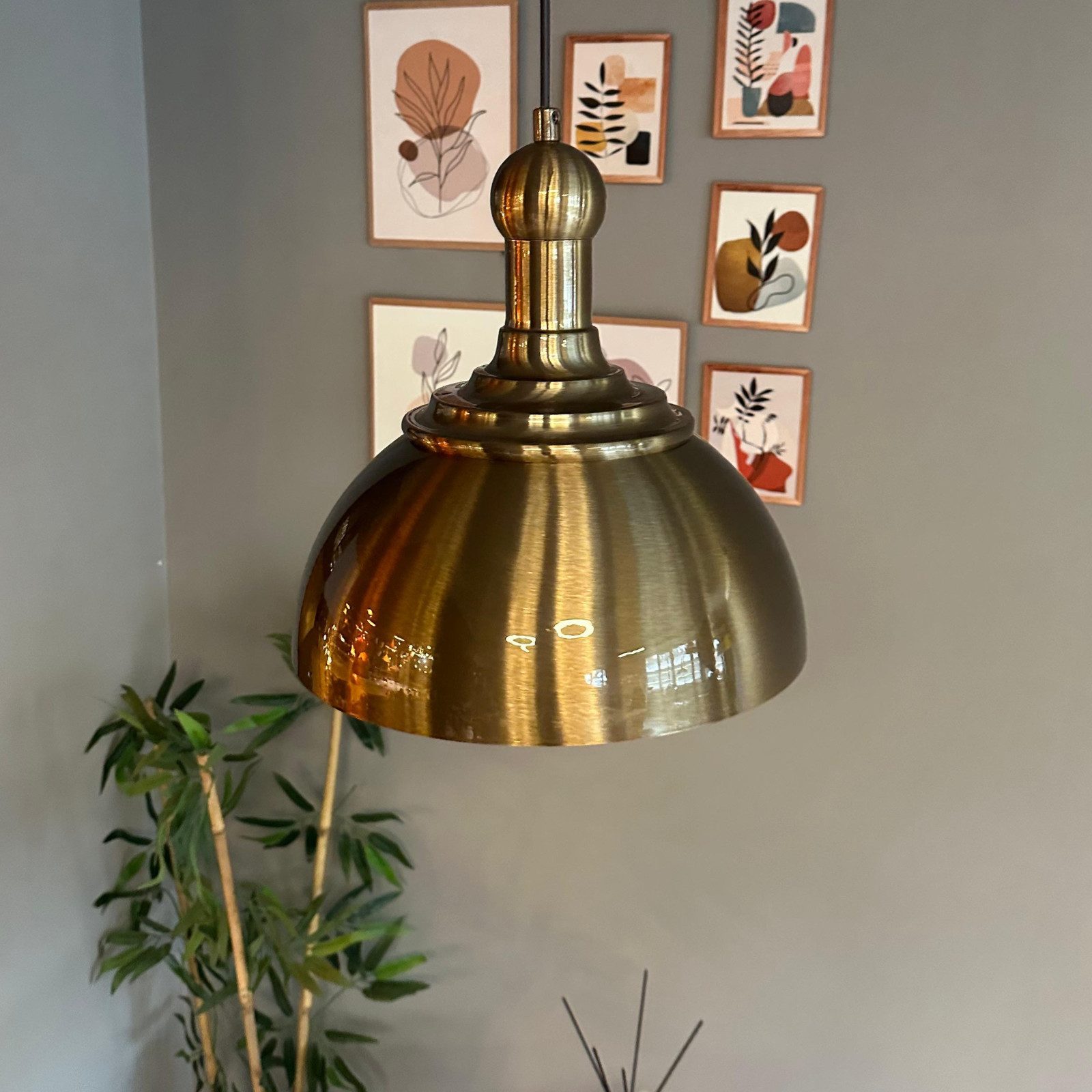 Bamyum Pendelleuchte Pendelleuchte Yimpi Knob Metall, Modern Hängelampe, ohne Leuchtmittel